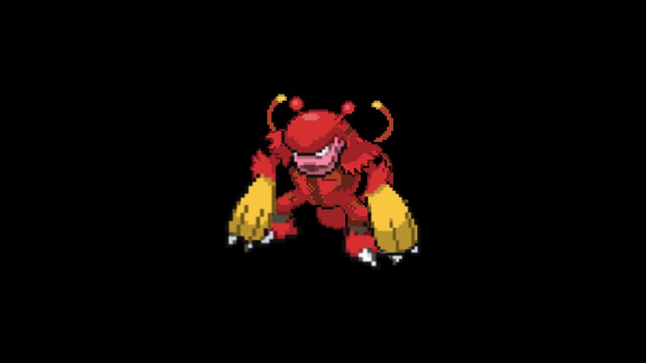 Pixelated Magmar Pokemon Background