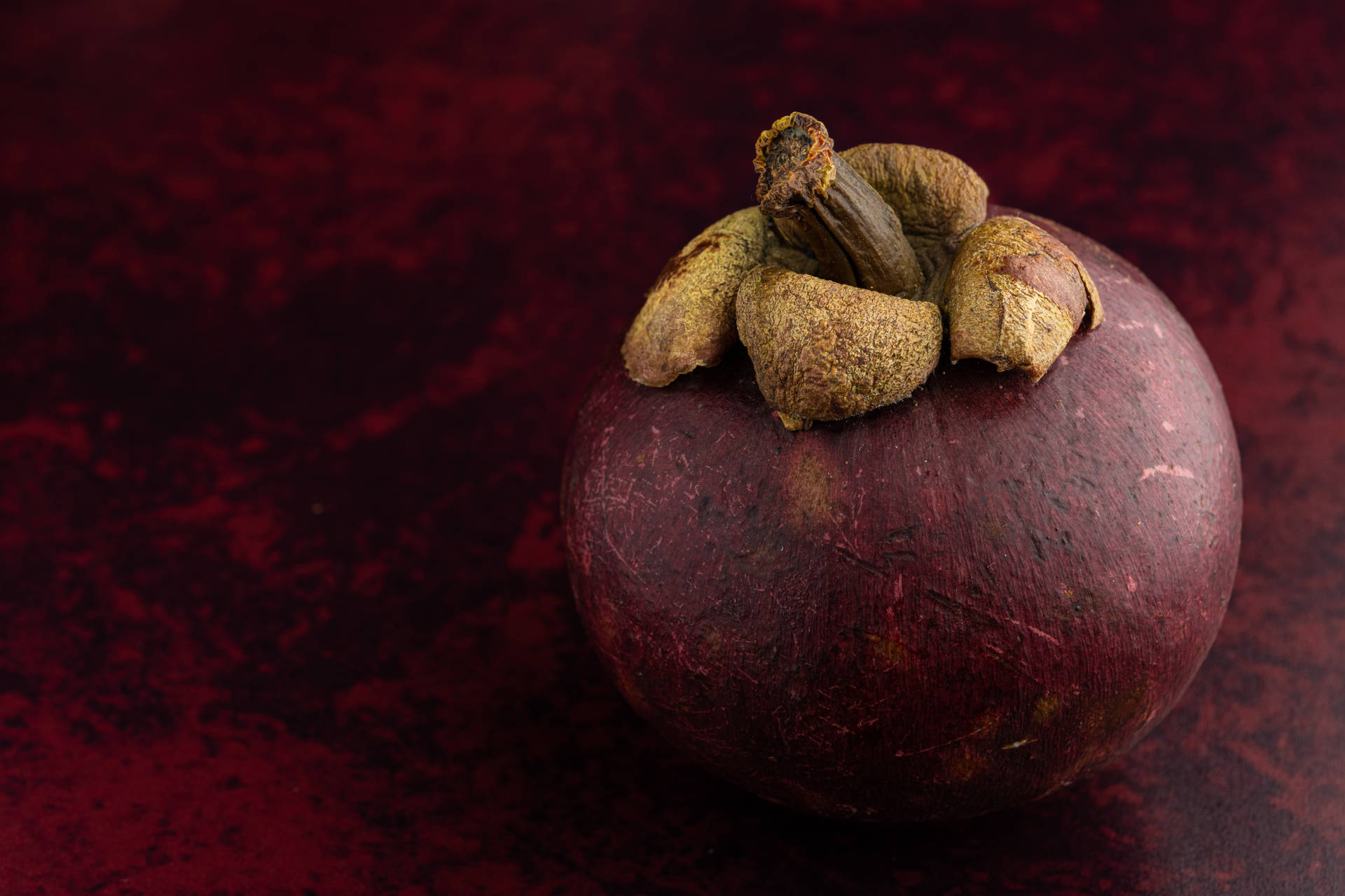 Pixelated Mangosteen Tropical Fruit Background