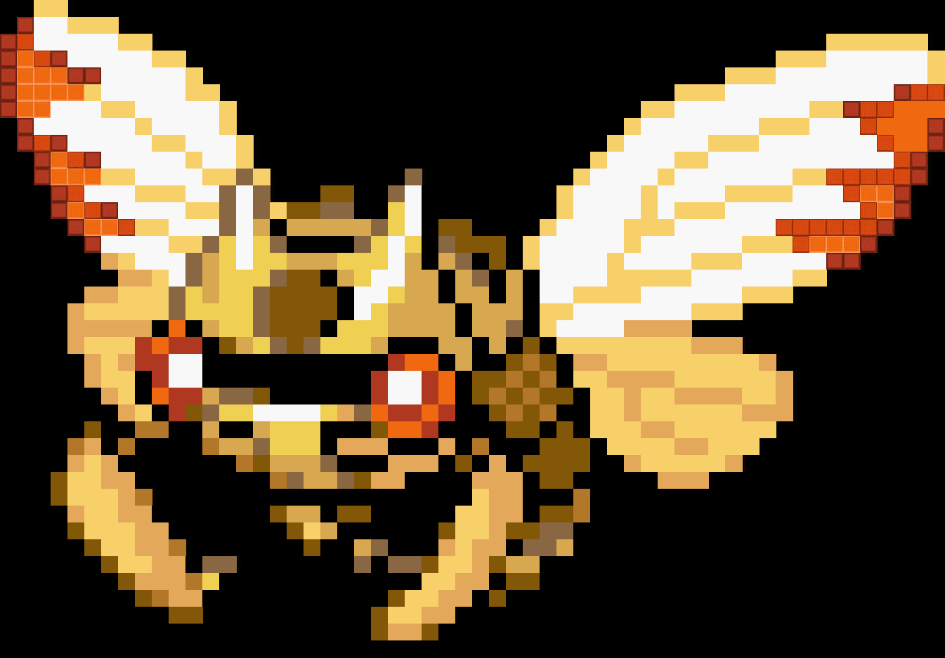 Pixelated Ninjask Graphic Background