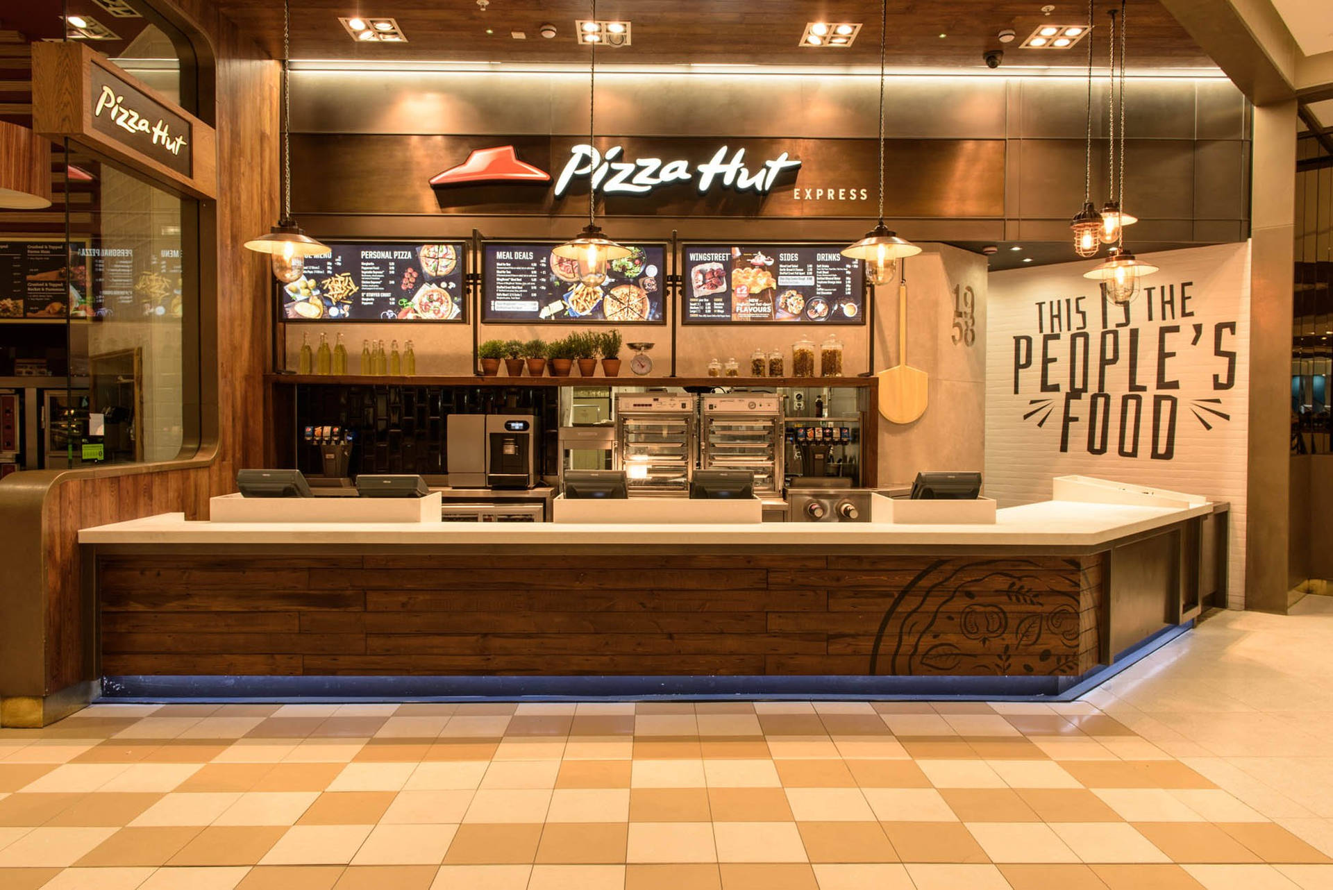 Pizza Hut Branch Modern Interior Background