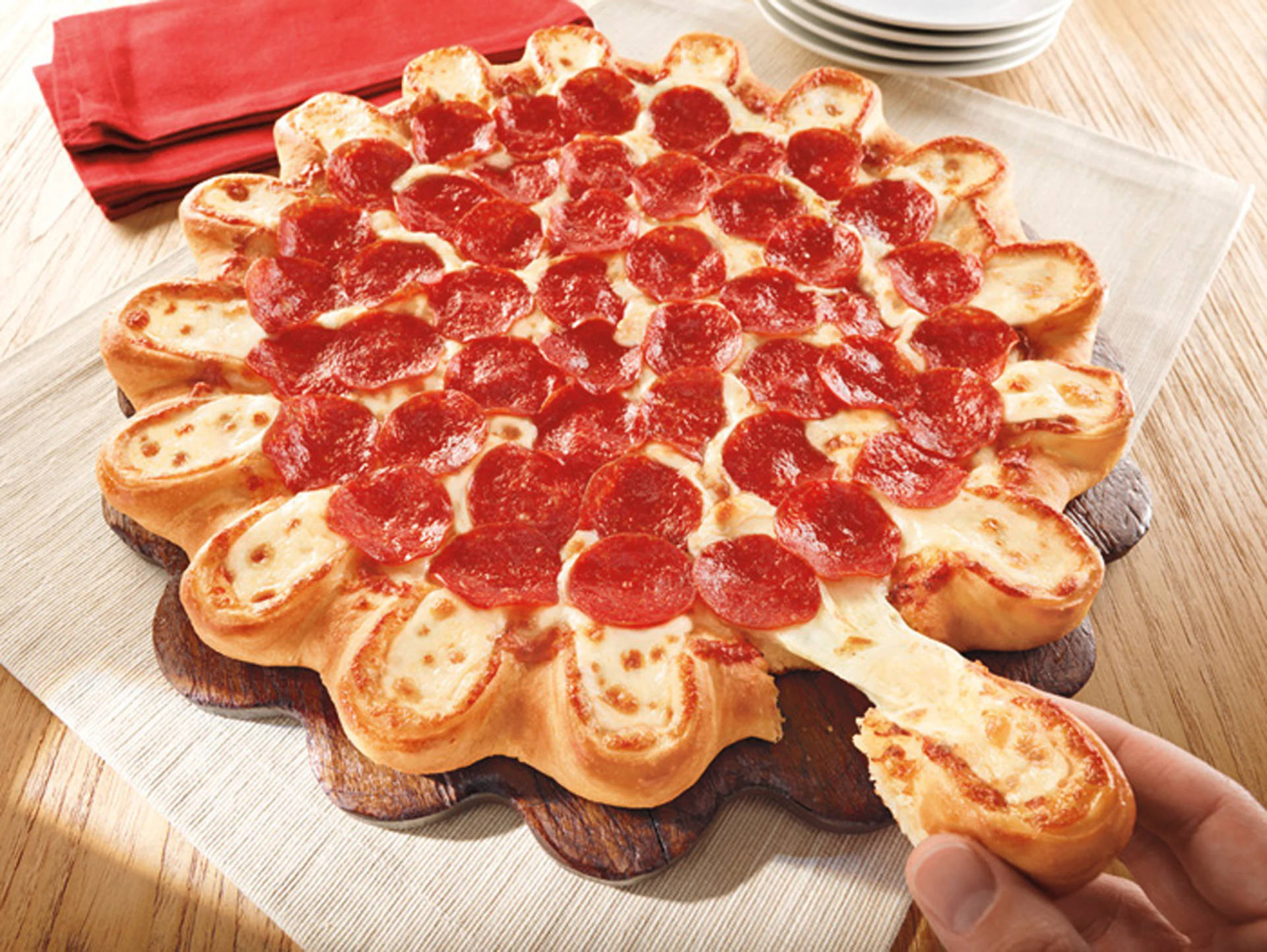 Pizza Hut Crazy Cheesy Crust Background