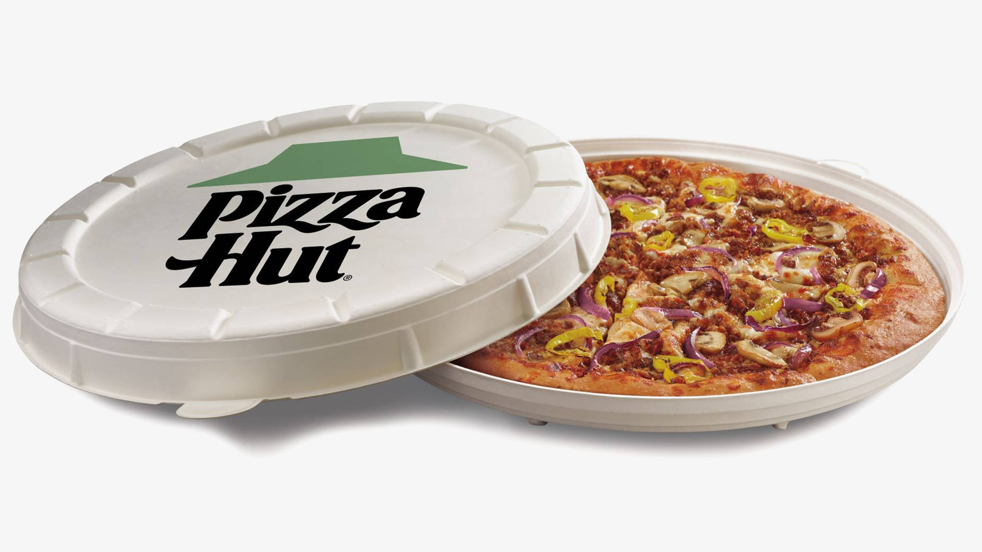 Pizza Hut Eco-friendly Round Box Background