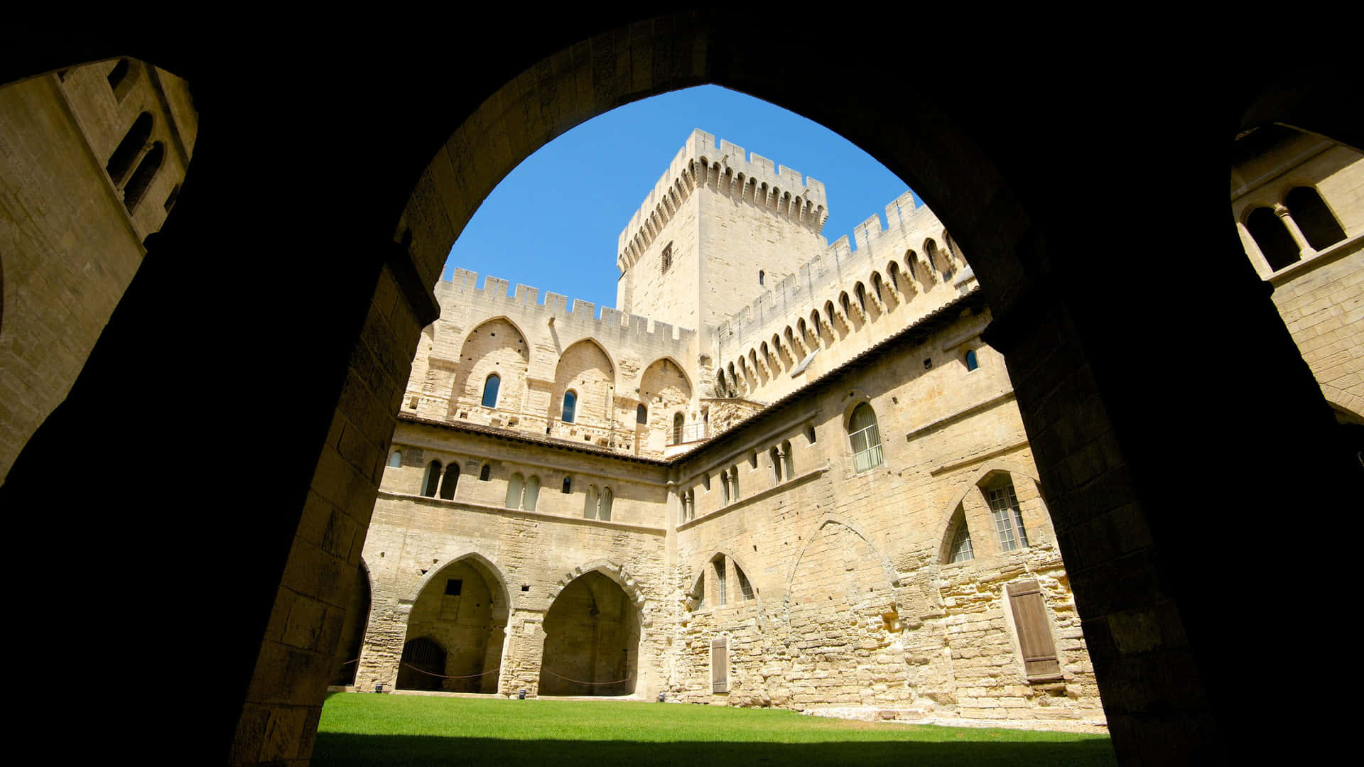 Place Pope Avignon France Background