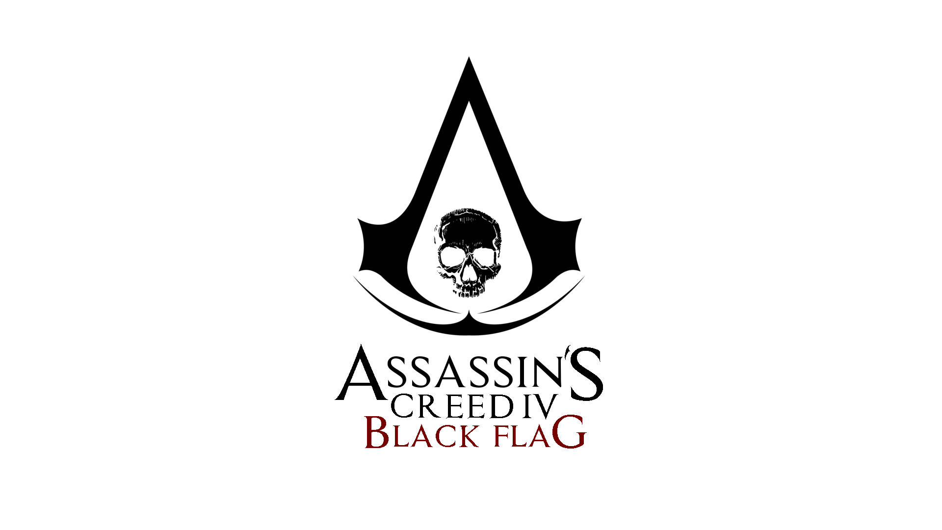Plain Assassin's Creed Black Flag Logo Background