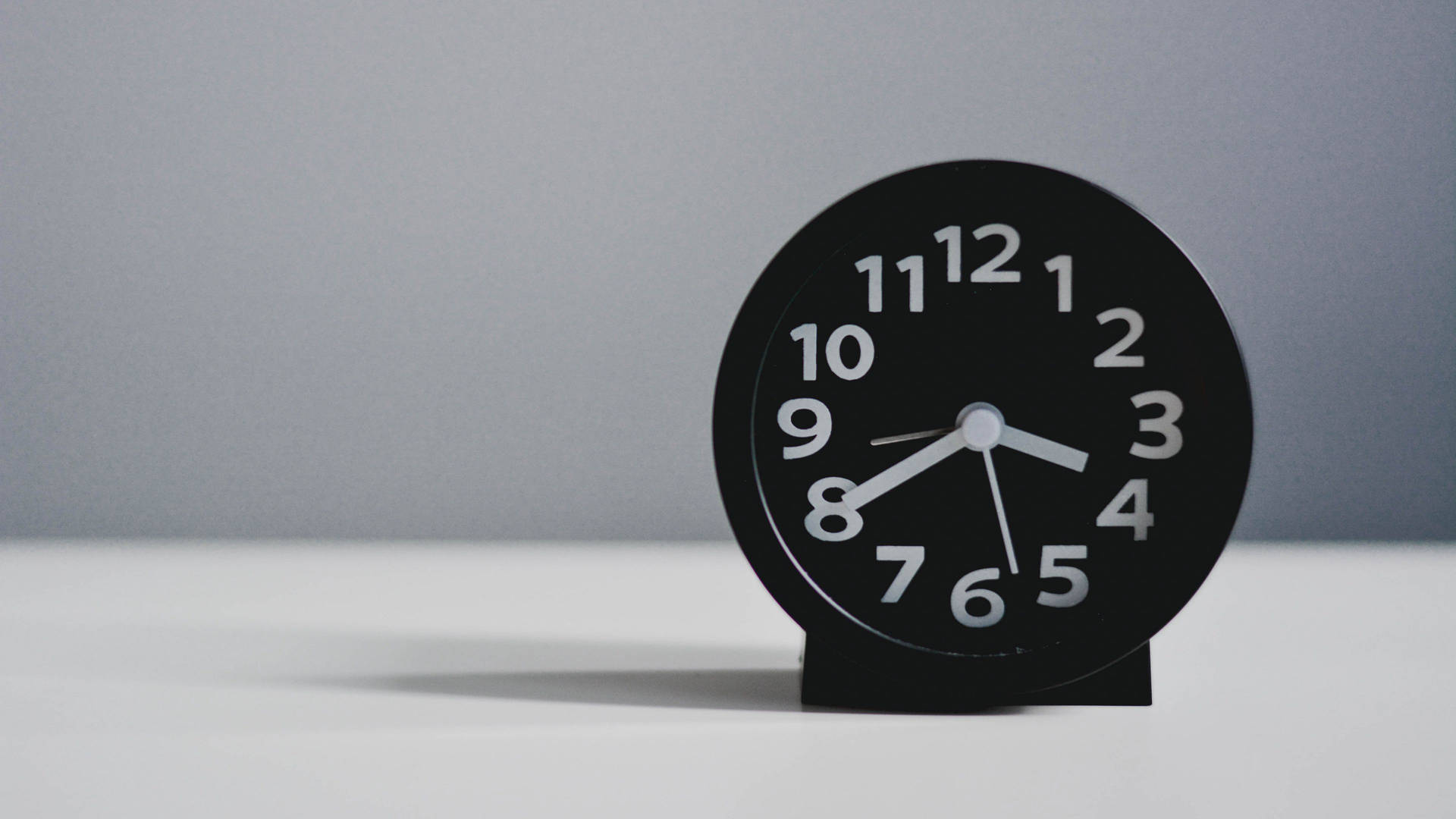 Plain Black Analog Alarm Clock