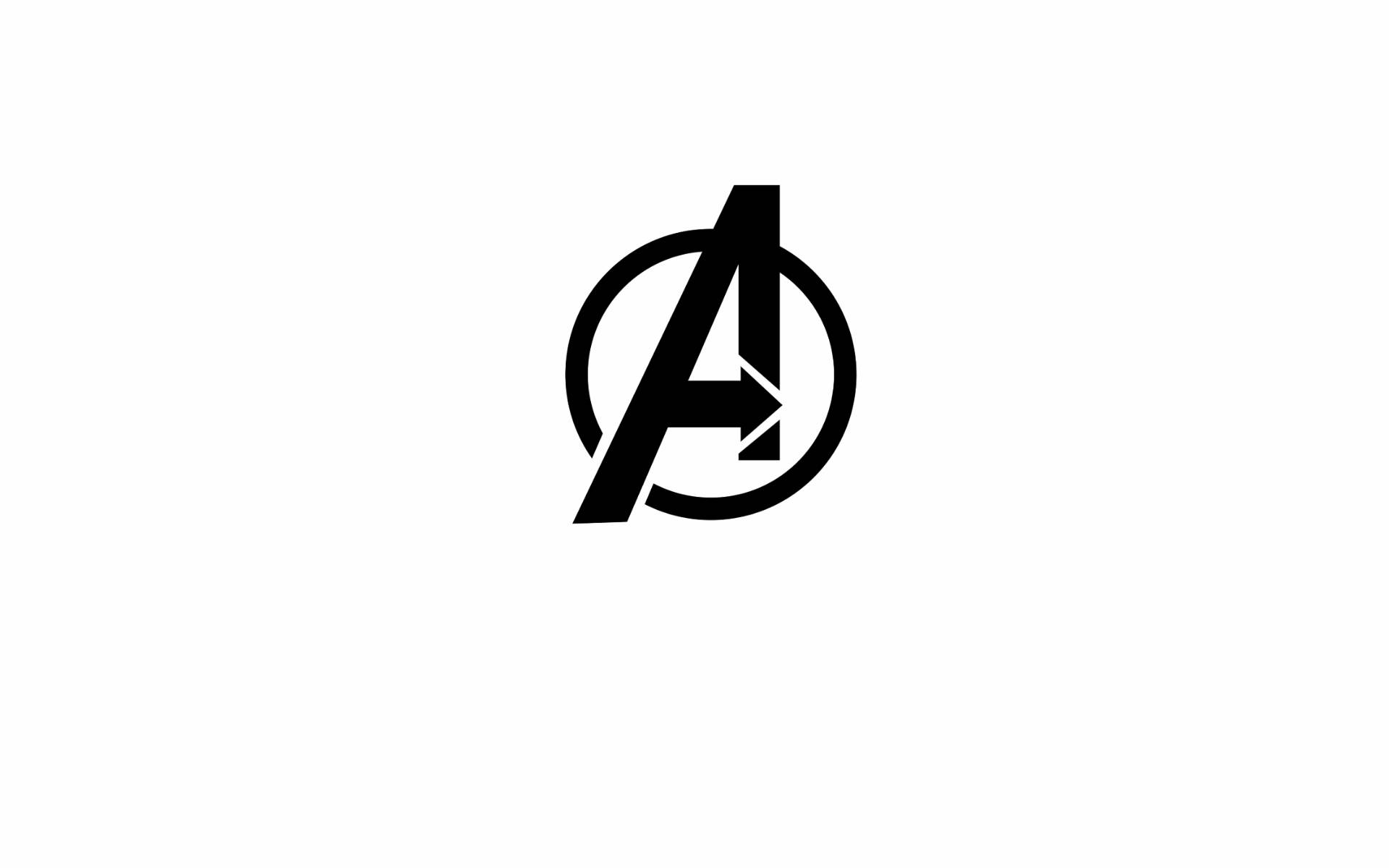 Plain Black Avengers Logo