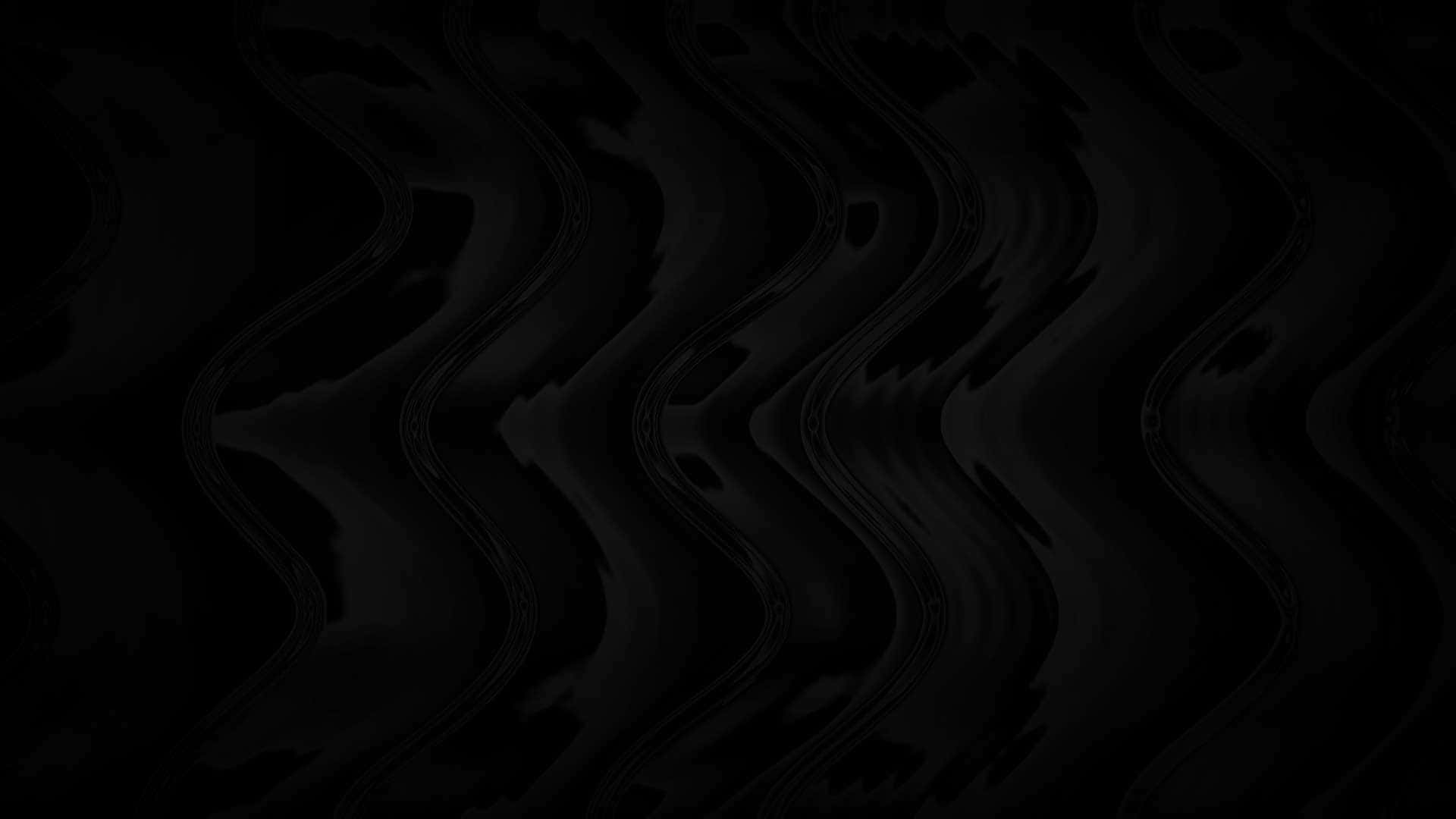 Plain Black Desktop With Wavy Patterns Background