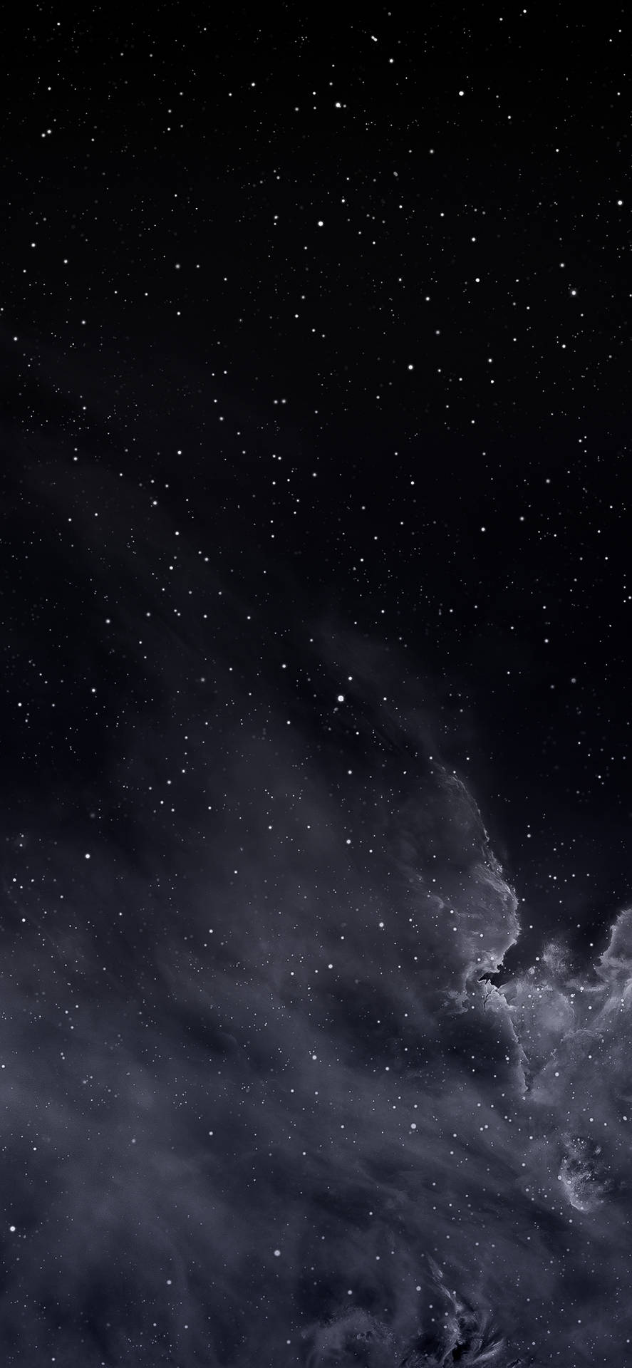 Plain Black Iphone Galaxy Background