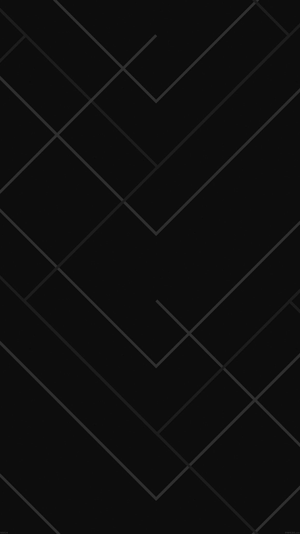 Plain Black Iphone Right Angles Background