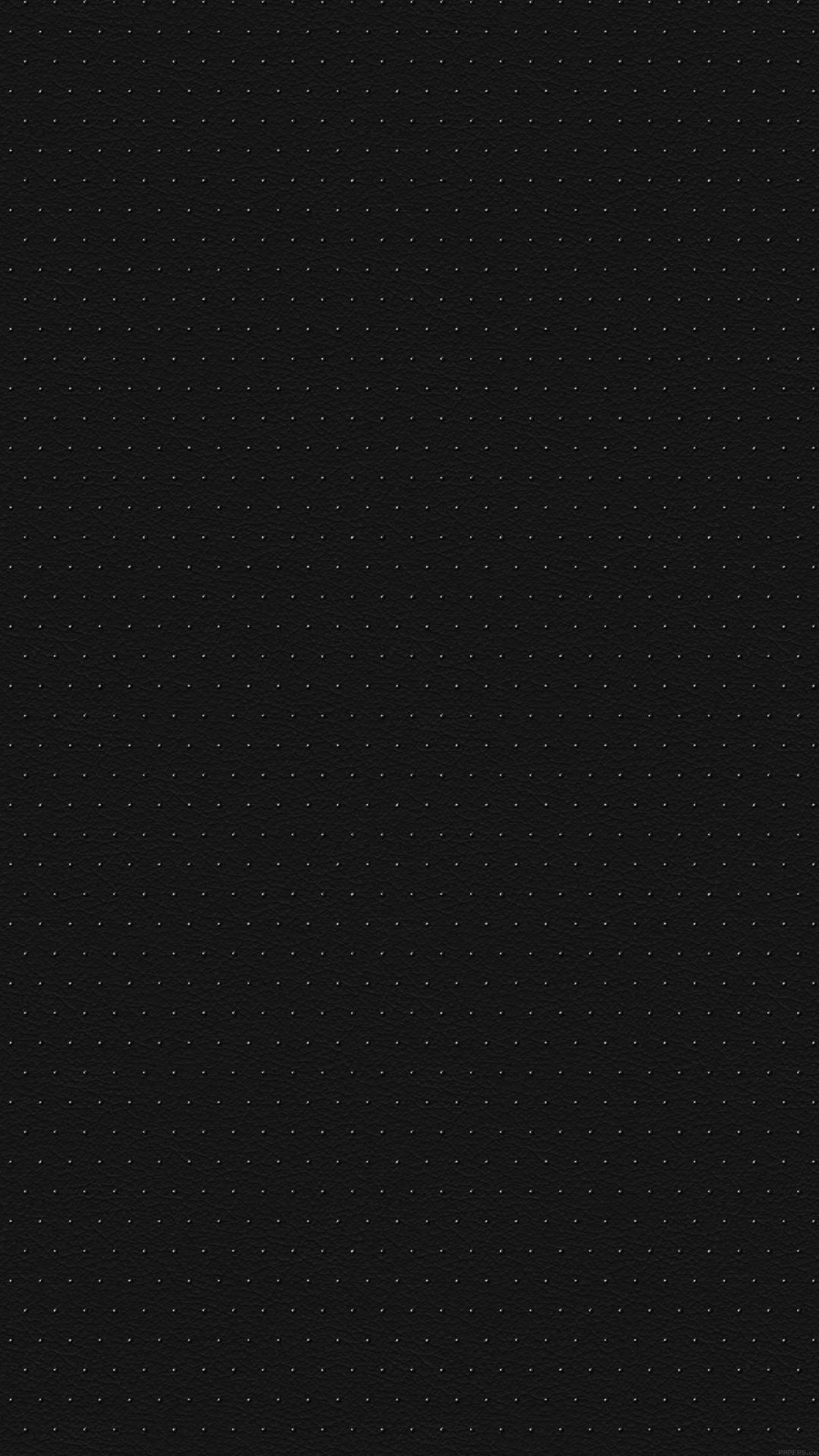 Plain Black Iphone With Dots Background