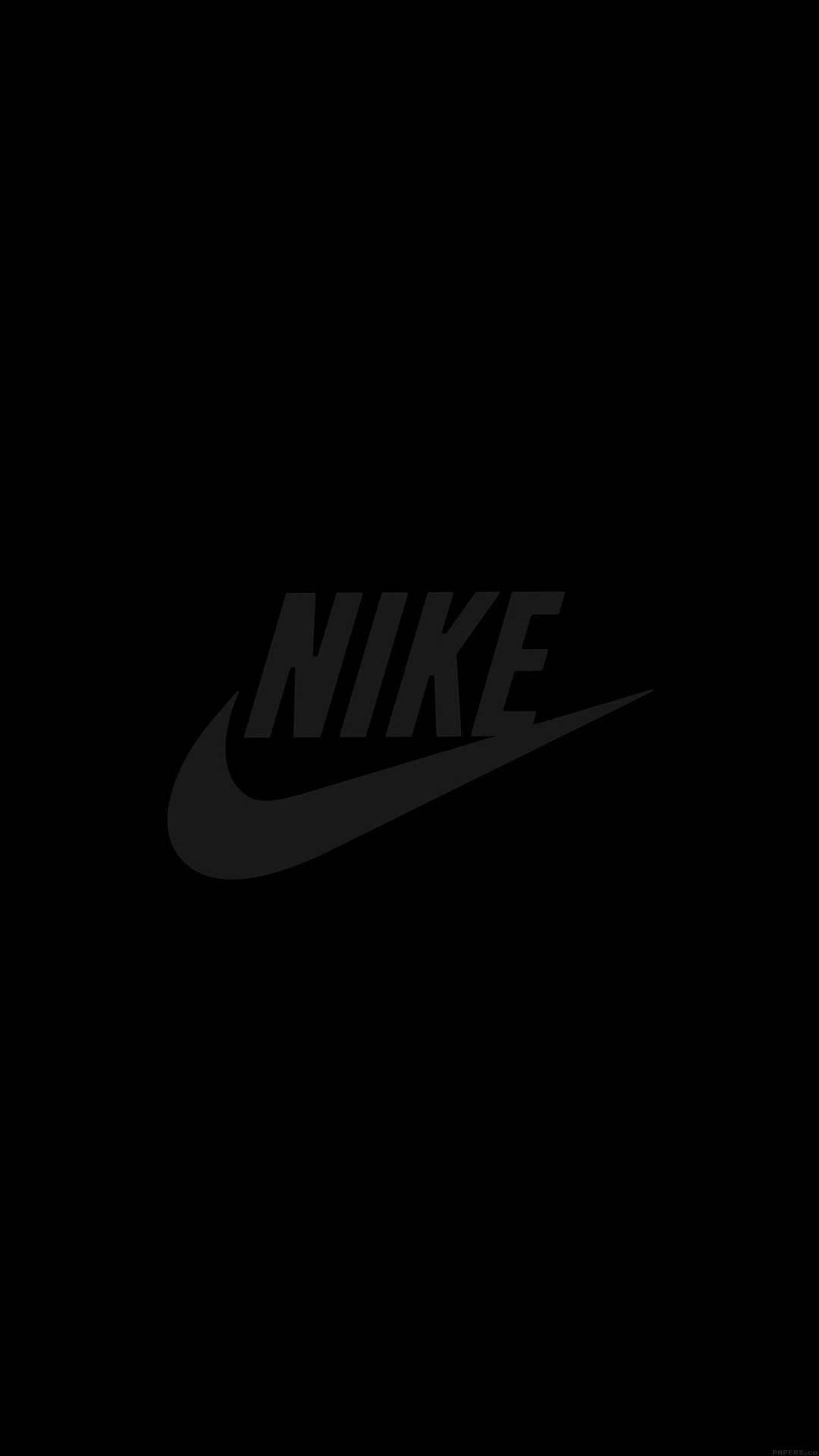 Plain Black Nike Swoosh Background
