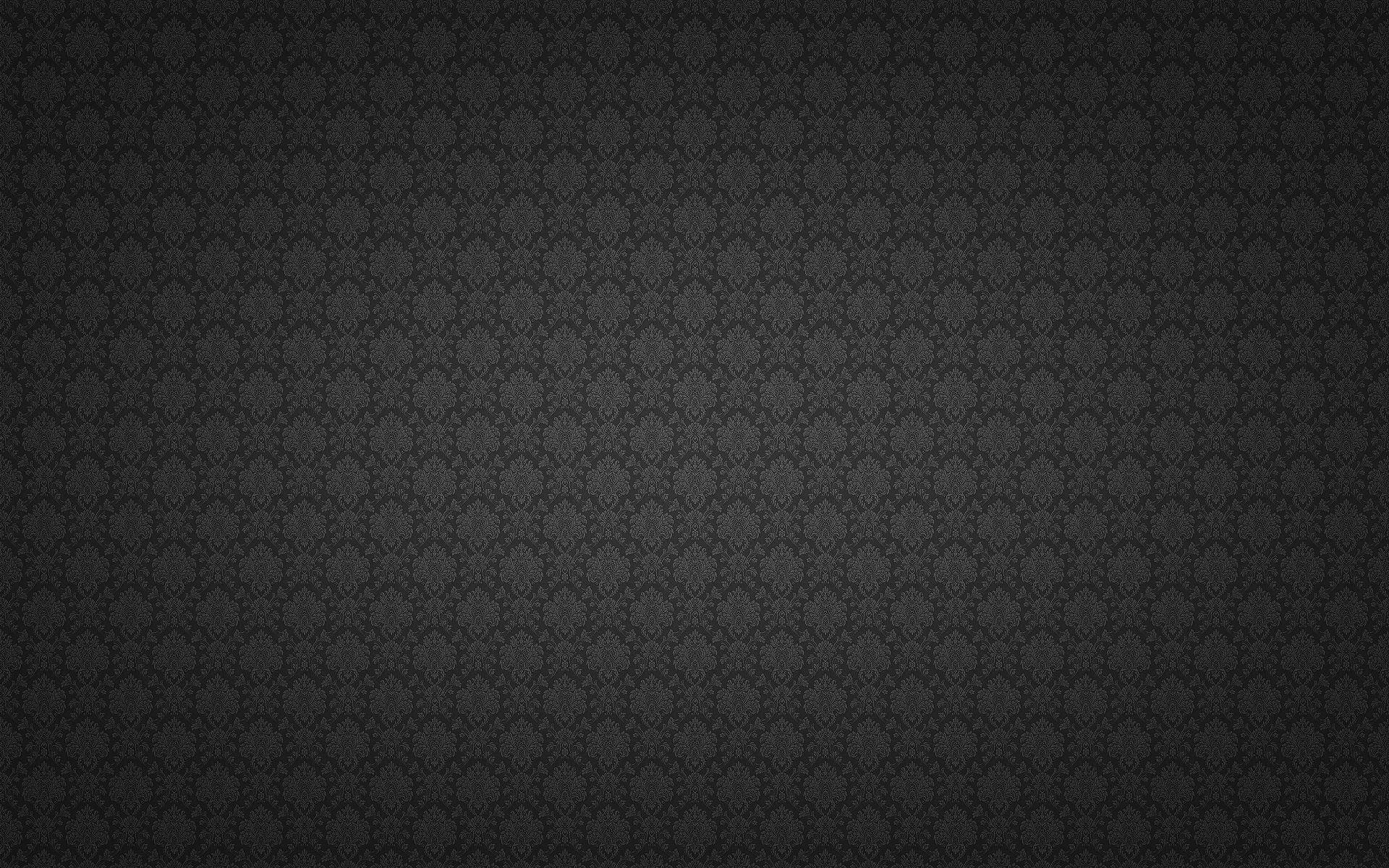 Plain Black With Gothic Pattern Background