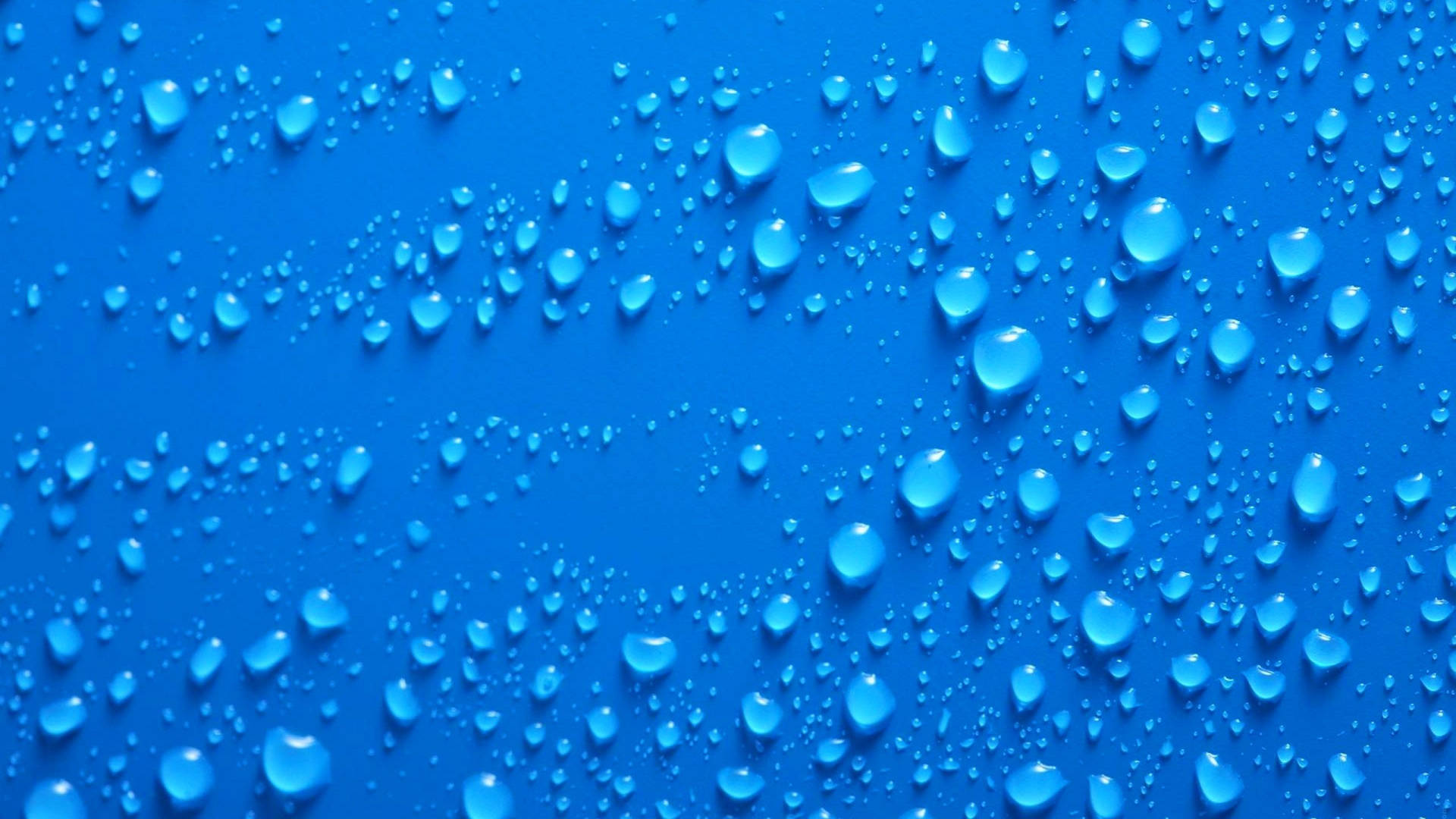 Plain Blue Water Drops Background