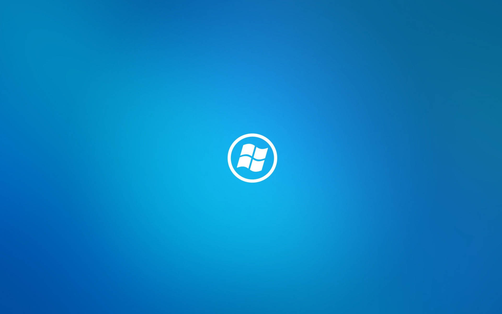 Plain Blue Windows Logo Background