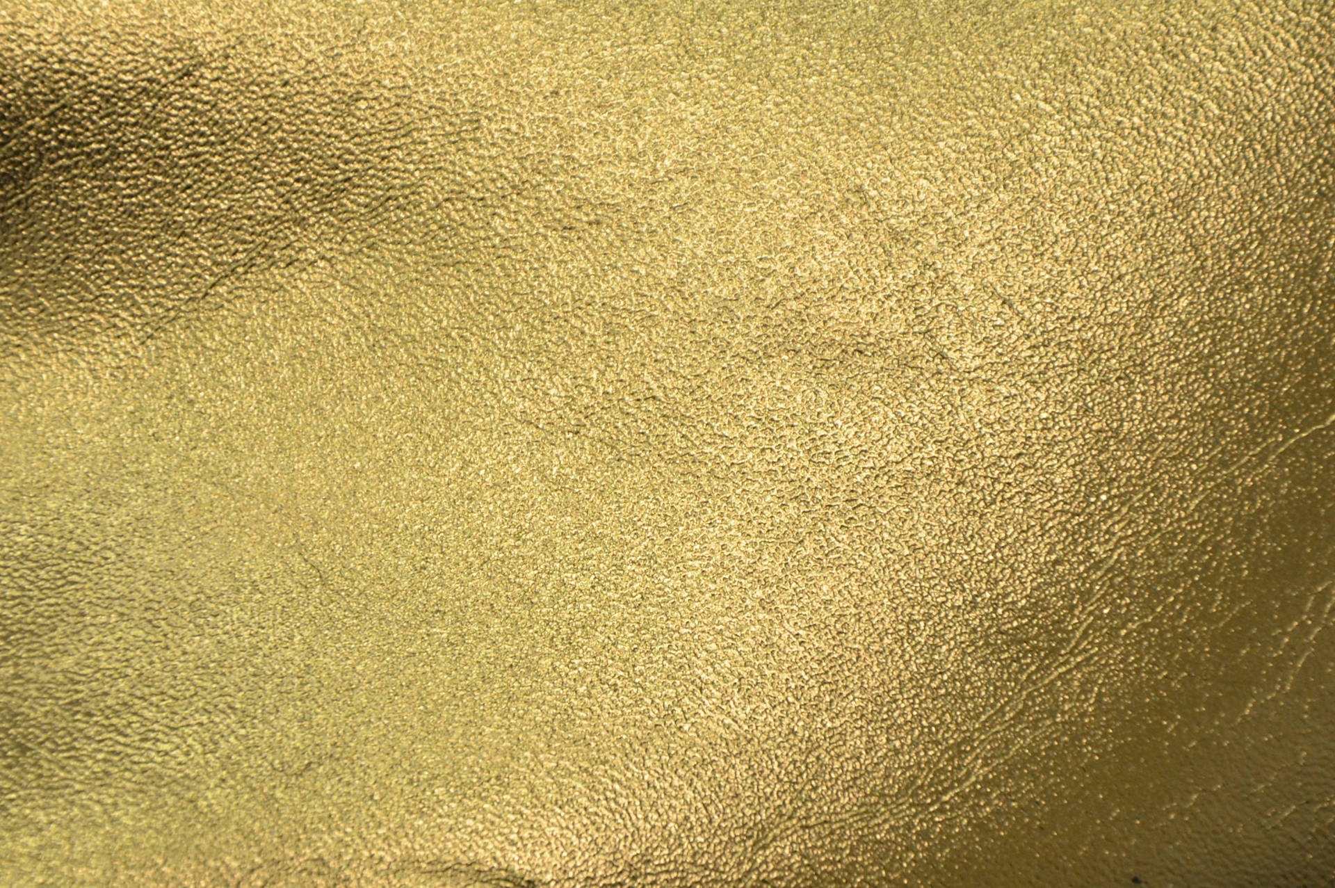 Plain Gold Leather Textile Background