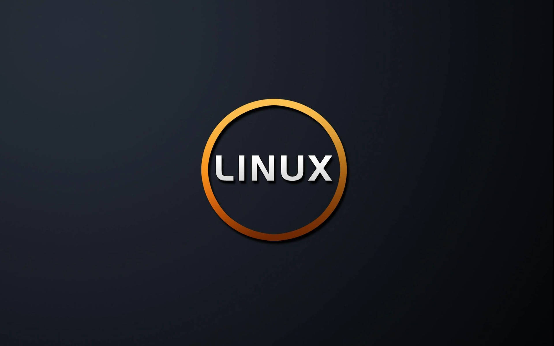 Plain Linux Desktop Text Logo Art