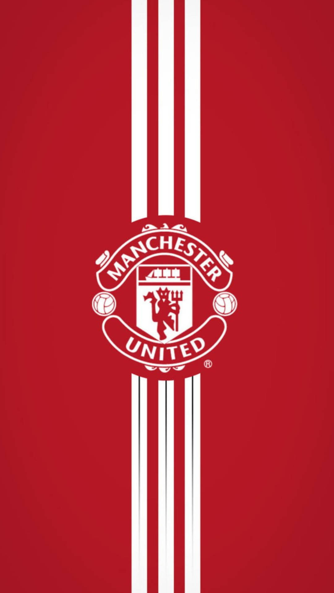 Plain Manchester United Mobile Background