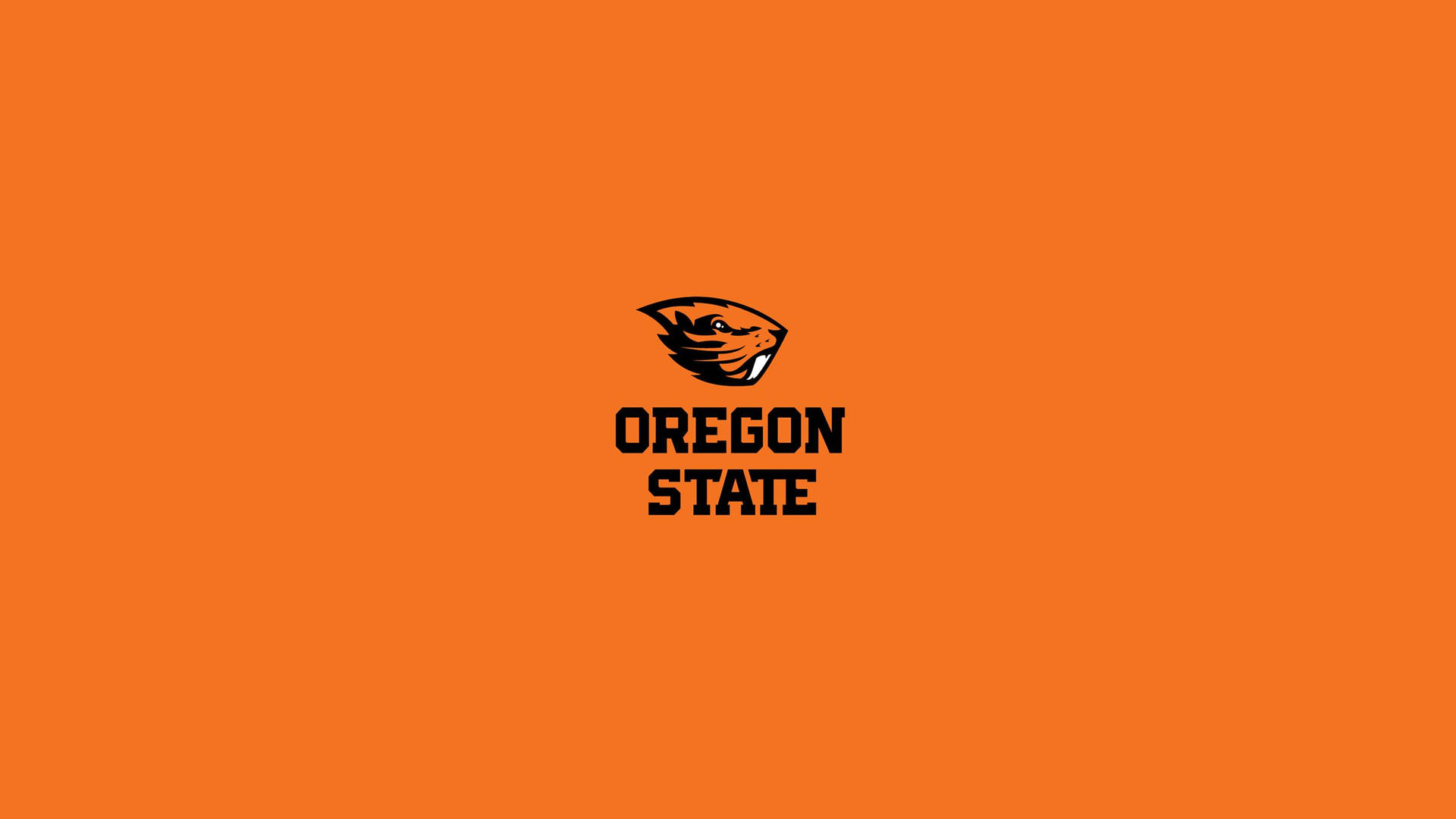 Plain Orange Oregon State University Background