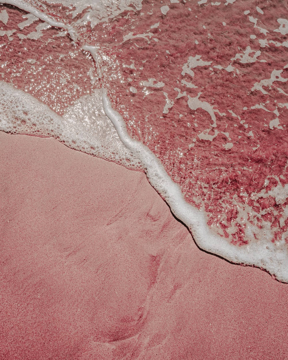 Plain Pink Beach Aesthetic Background