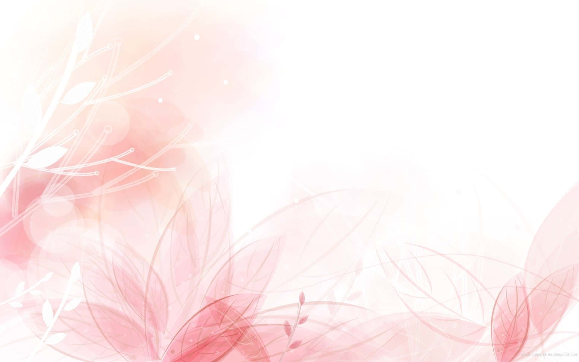 Plain Pink Floral Desktop Background