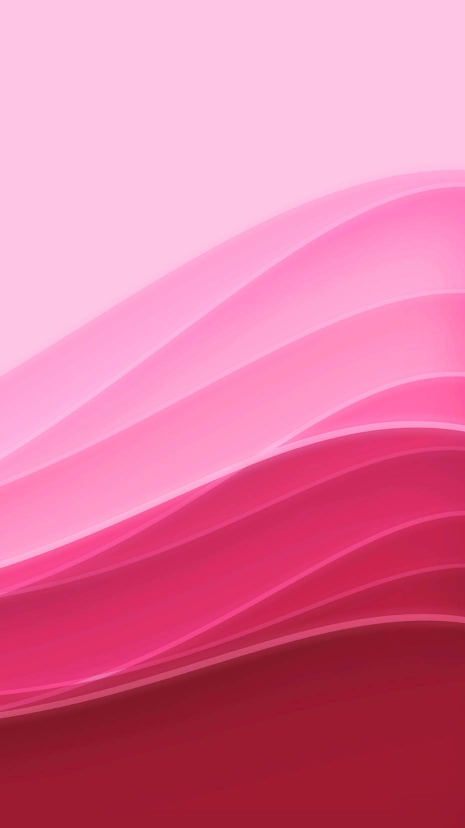 Plain Pink Gradient Waves Iphone Background