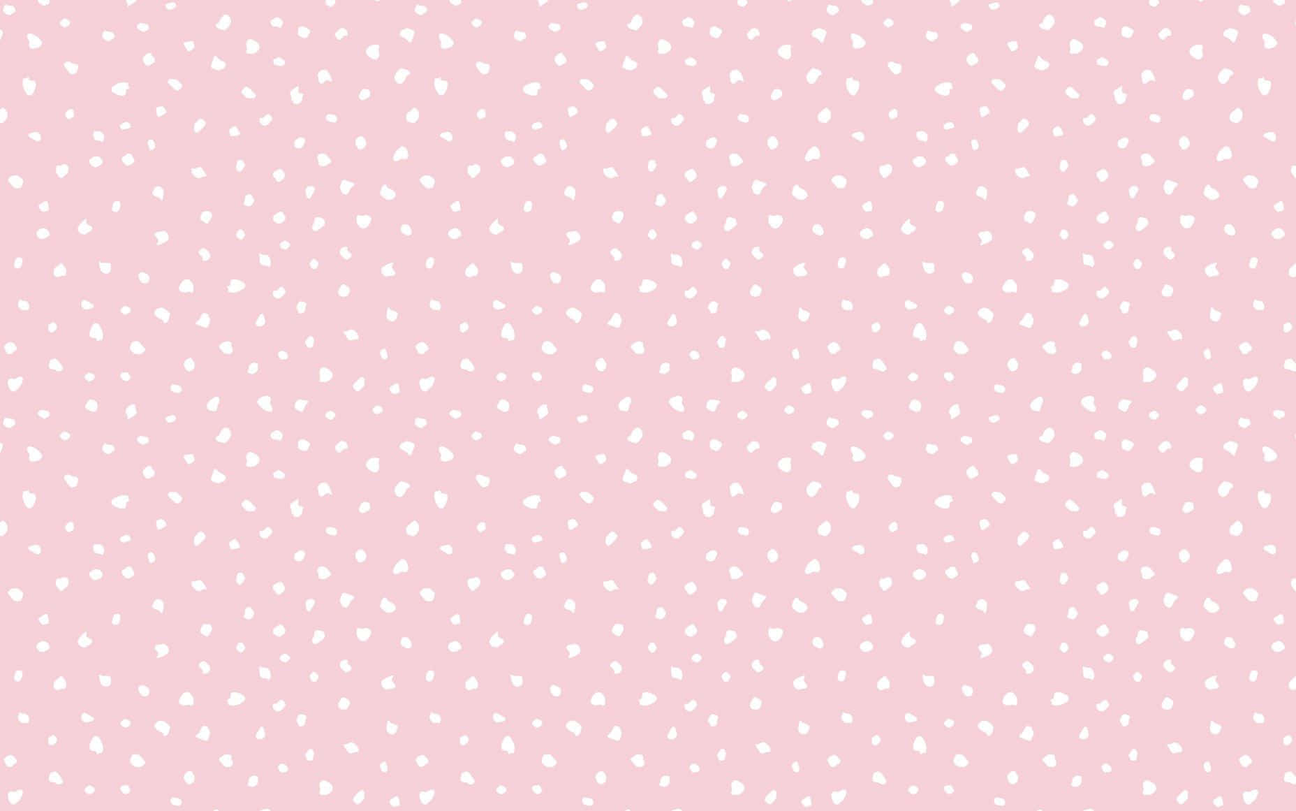 Plain Pink Polka Dot Pattern Desktop Background