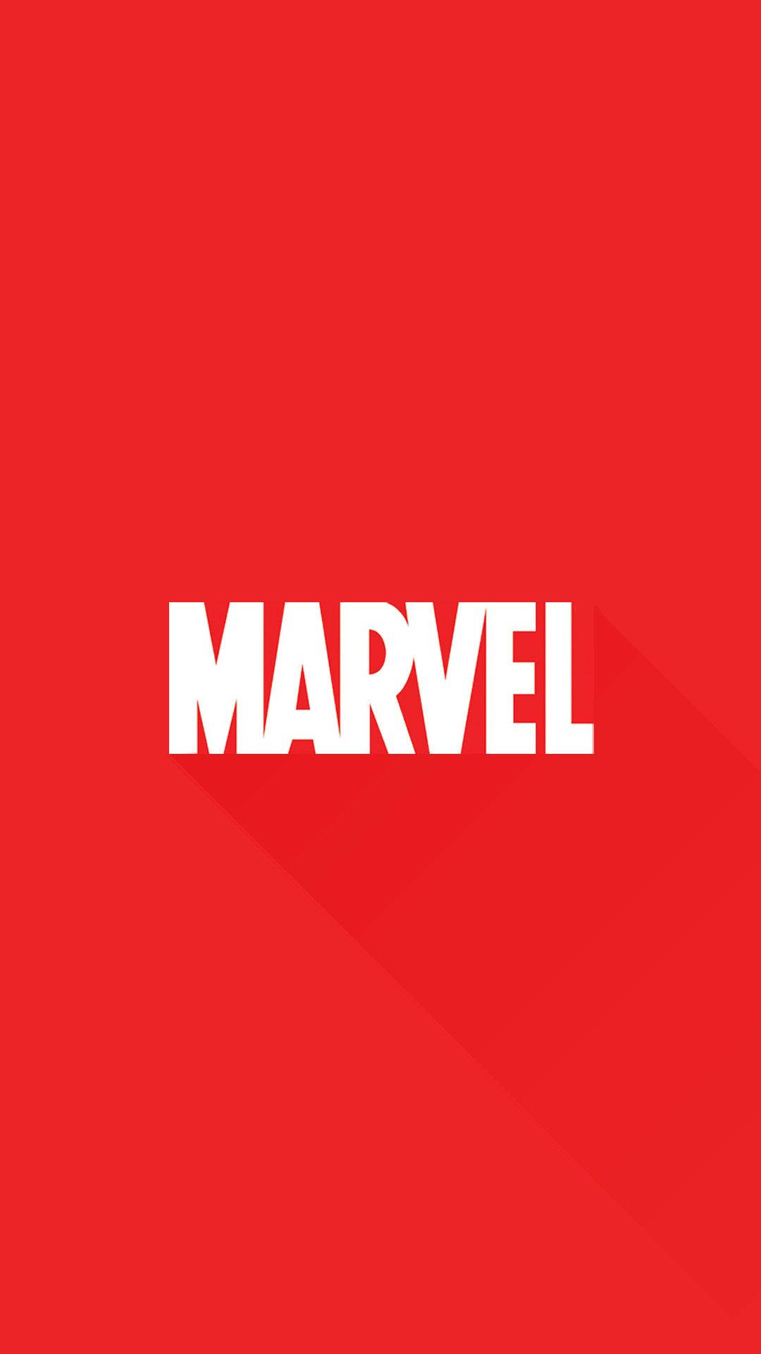 Plain Red Marvel Iphone Title Visual Background