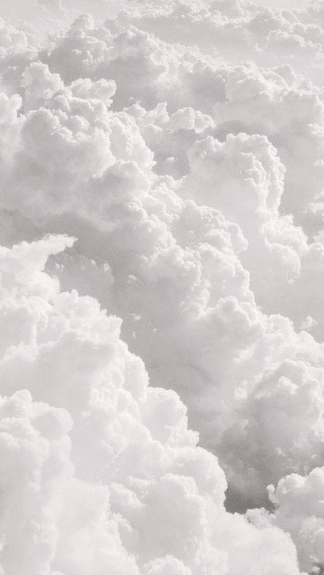 Plain White Clouds Background