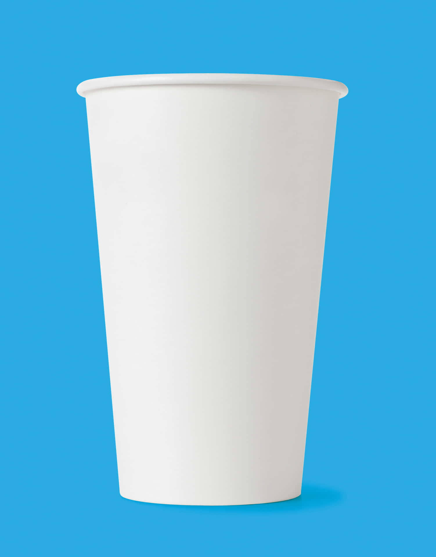 Plain White Disposable Cup Background