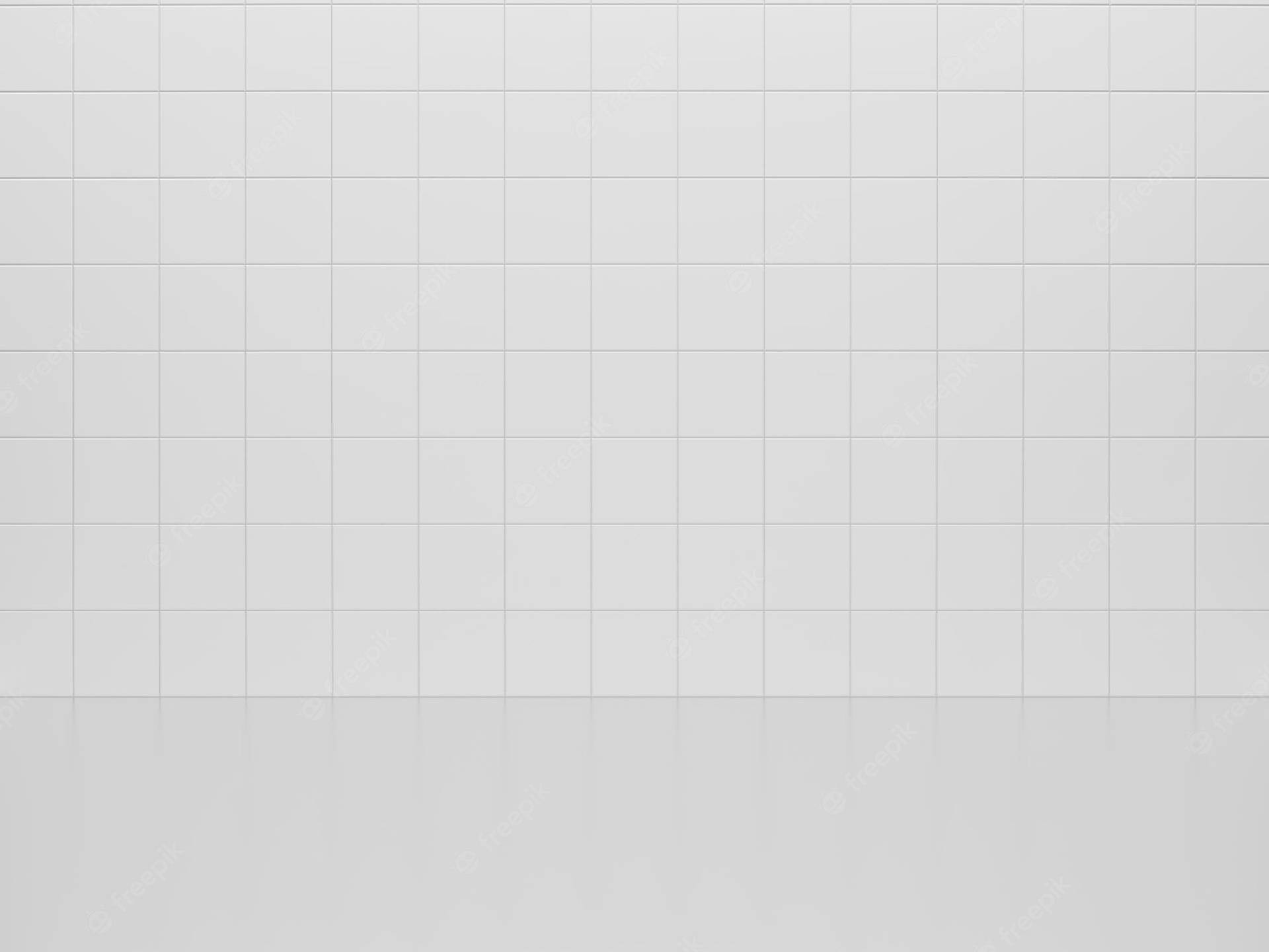 Plain White Floor Tiles Background