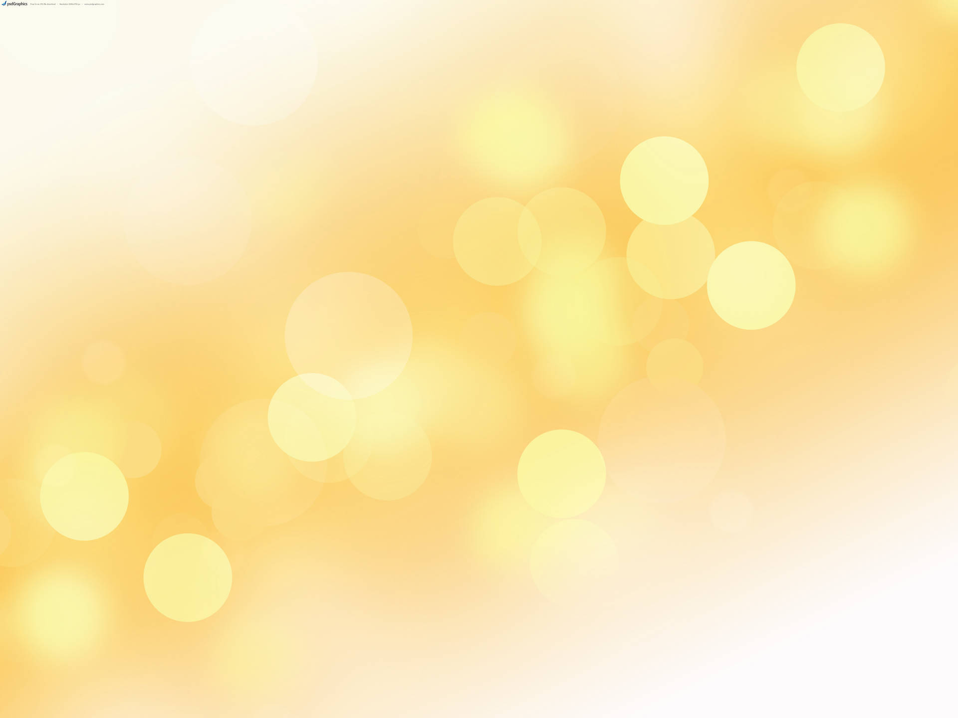 Plain Yellow Bokeh Aesthetic Desktop Background