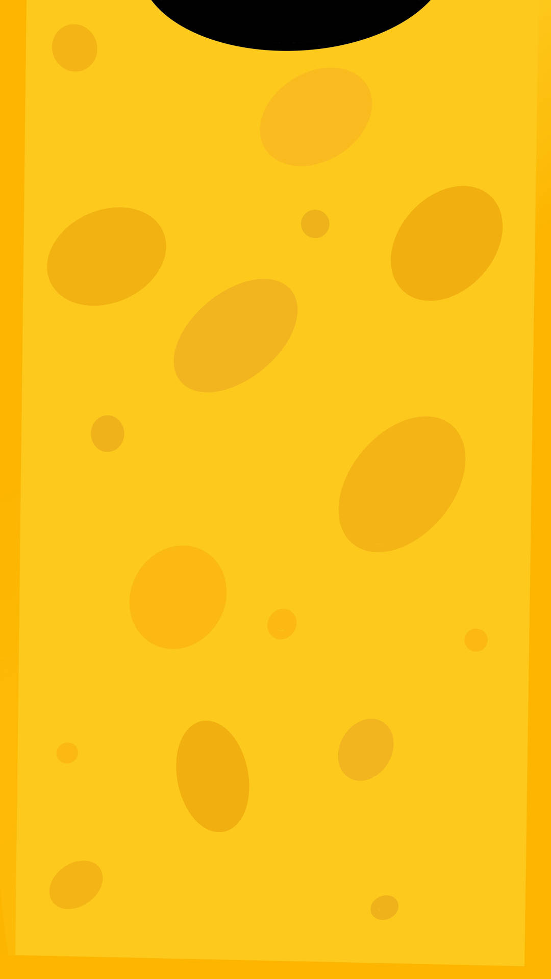 Plain Yellow Iphone Cartoon Cheese Background