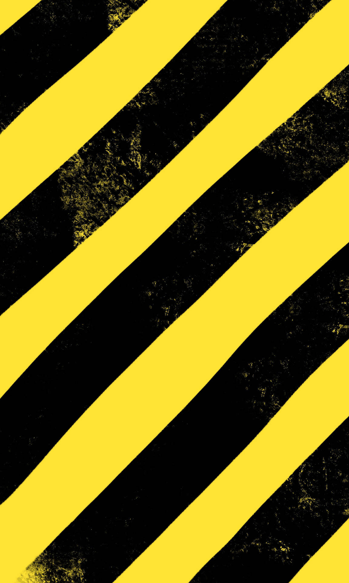 Plain Yellow Iphone Hazard Stripes Background