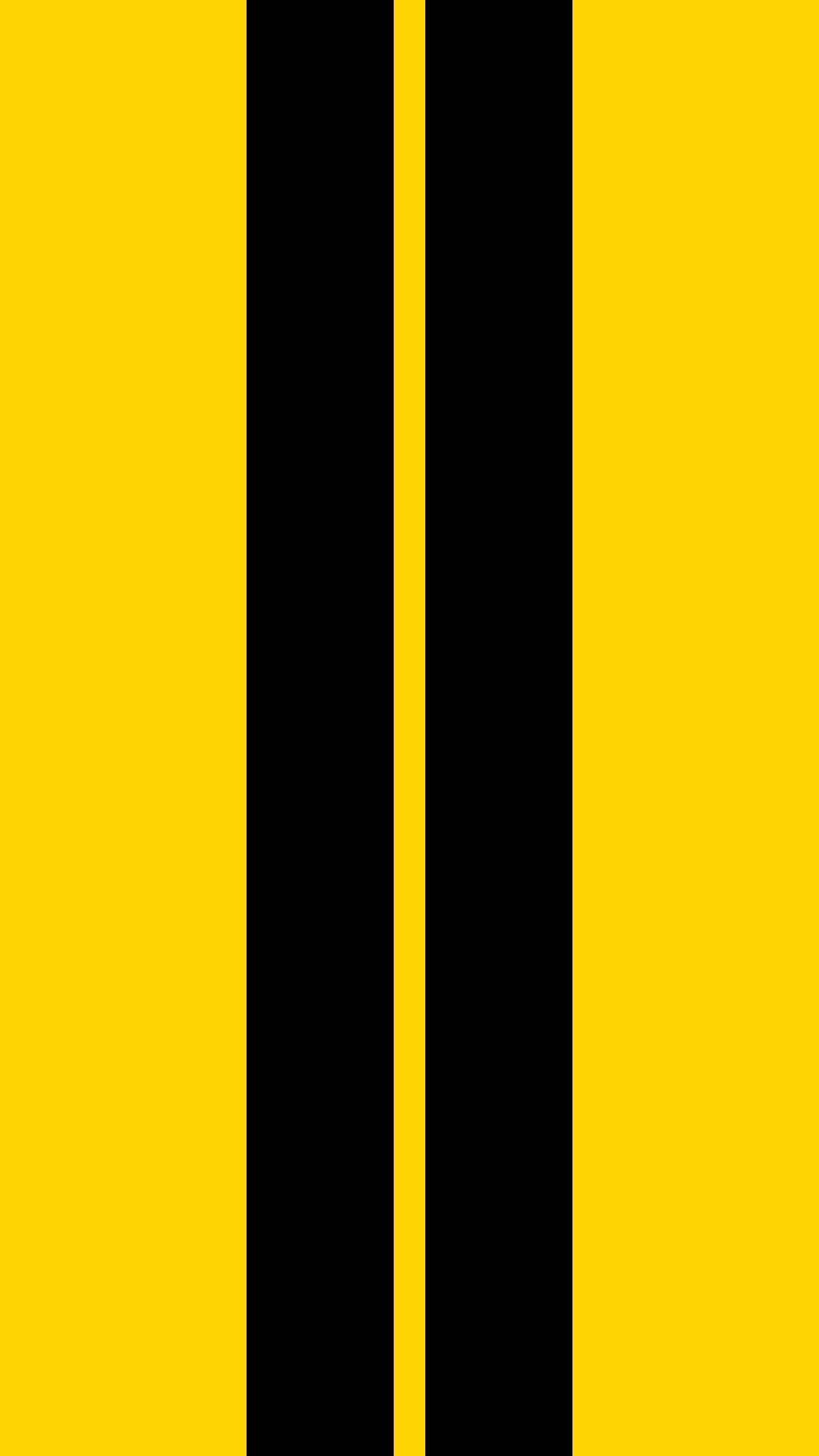 Plain Yellow Iphone With Black Stripes Background