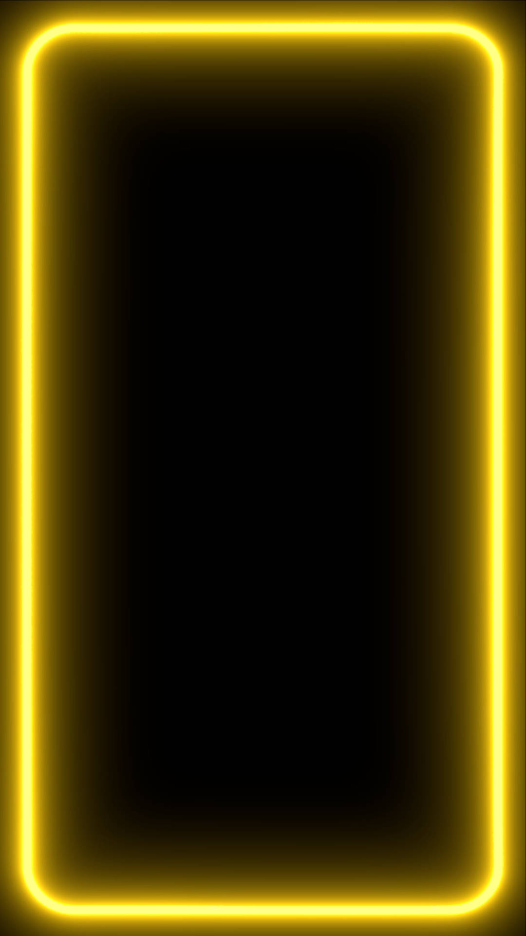 Plain Yellow Neon Aesthetic Iphone Background