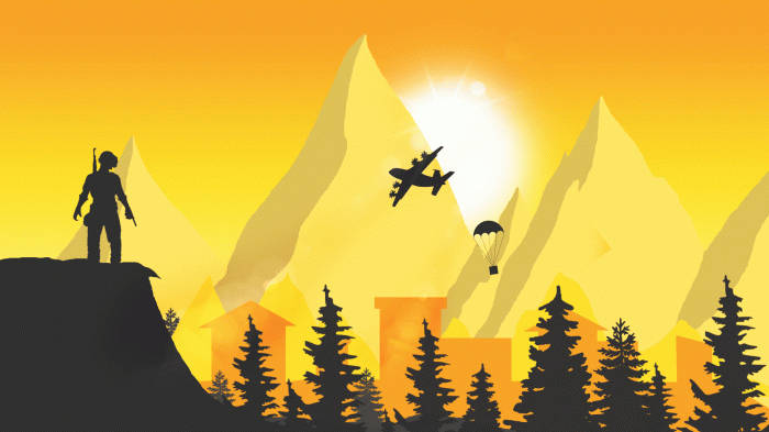 Plane Flying Over Forest Pubg Banner