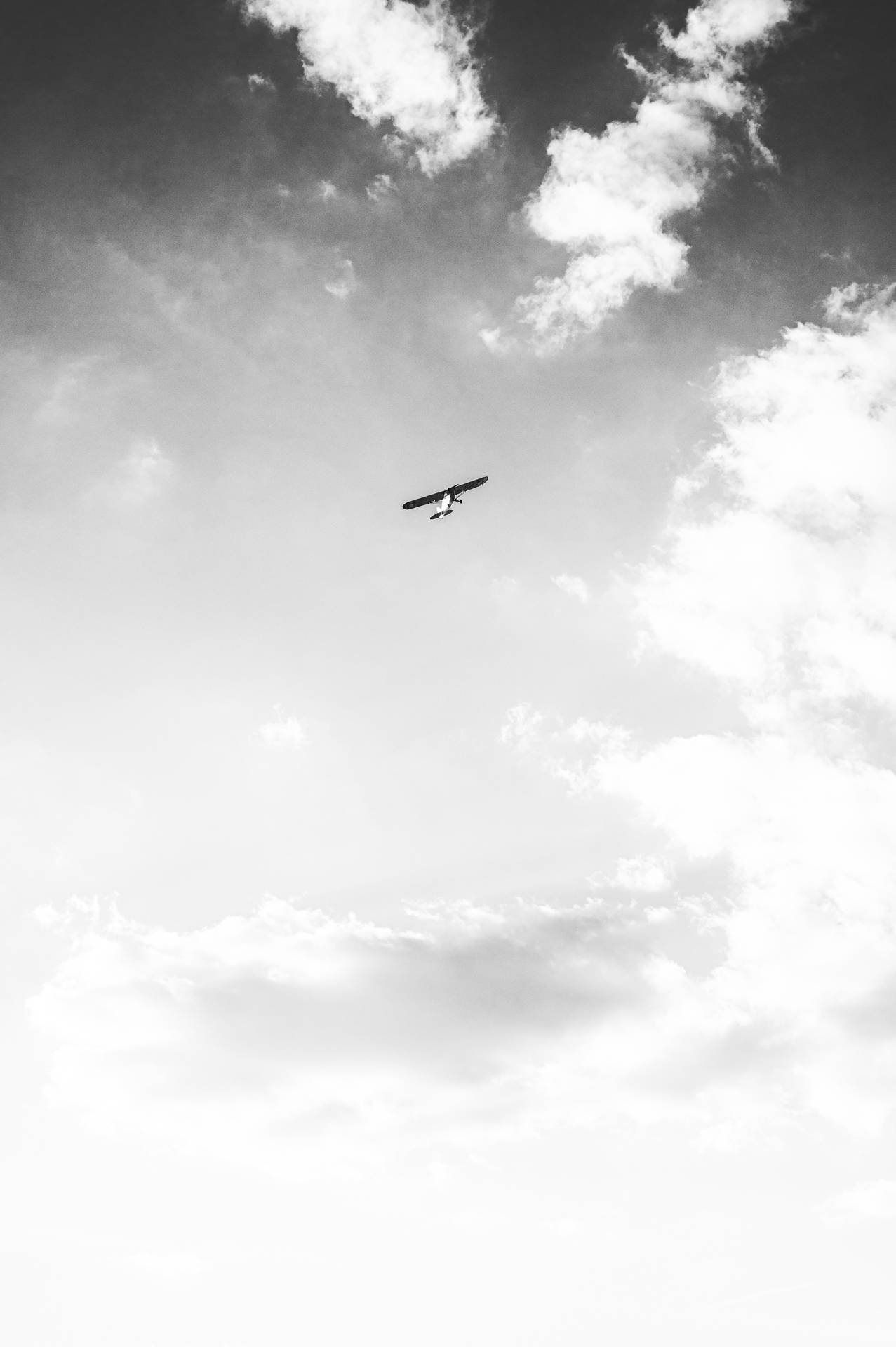 Plane With Cloud Aesthetic Background