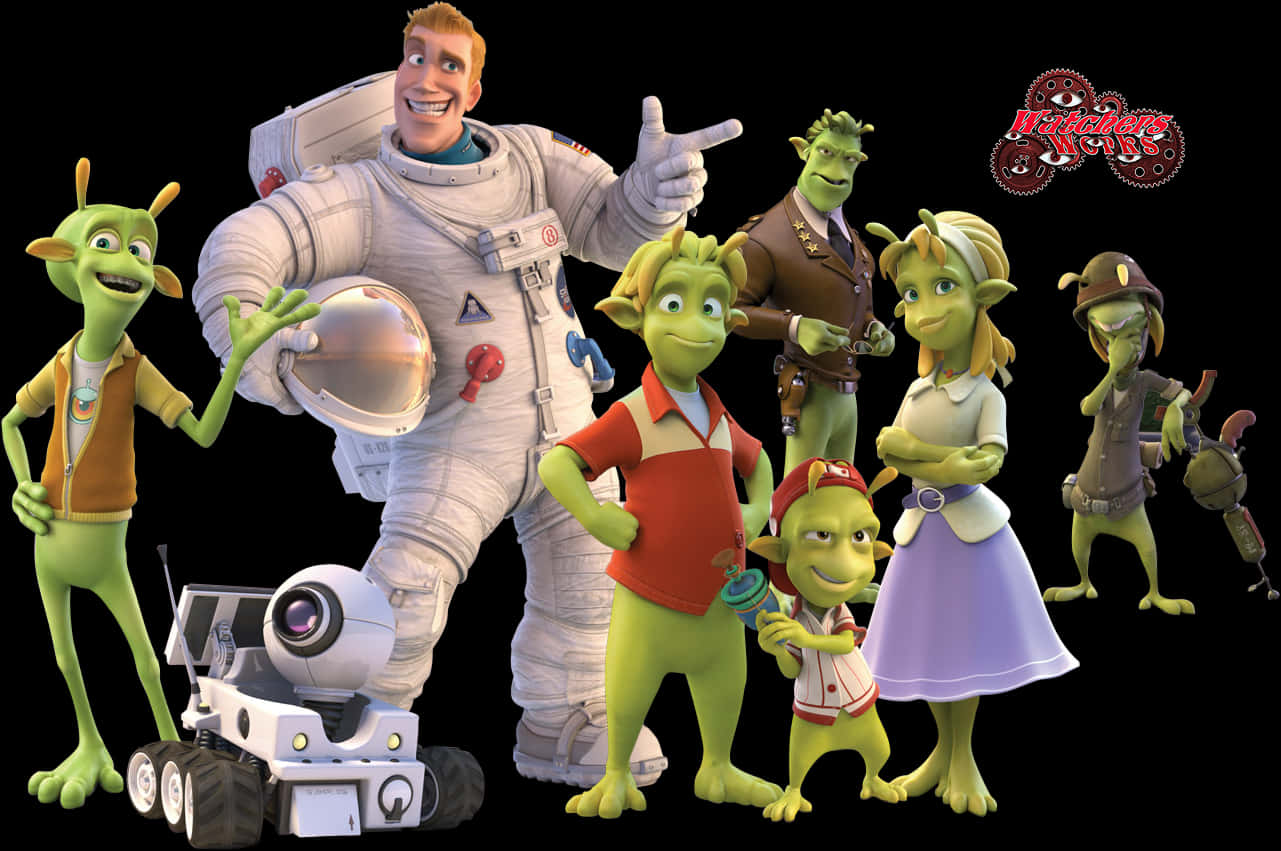 Planet 51 Cartoon Poster Background