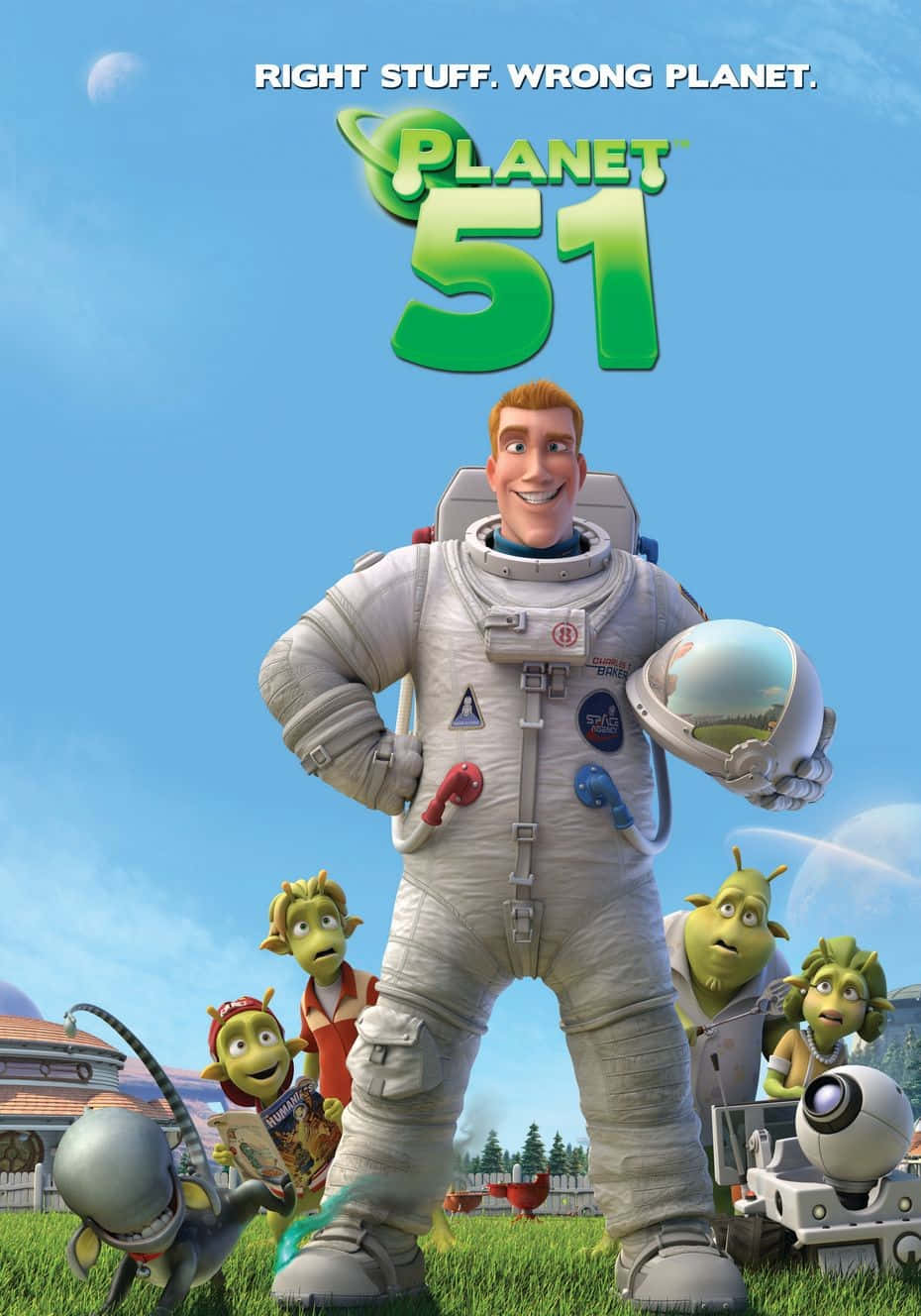 Planet 51 Charles With Aliens Background