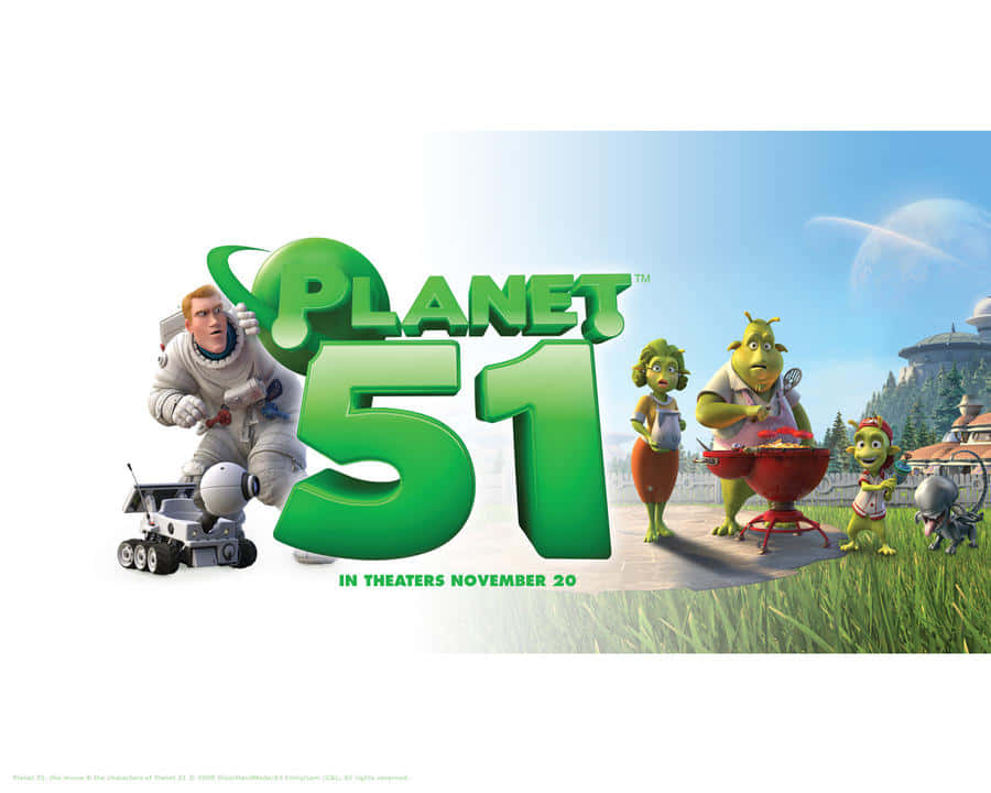 Planet 51 Movie Cover Background