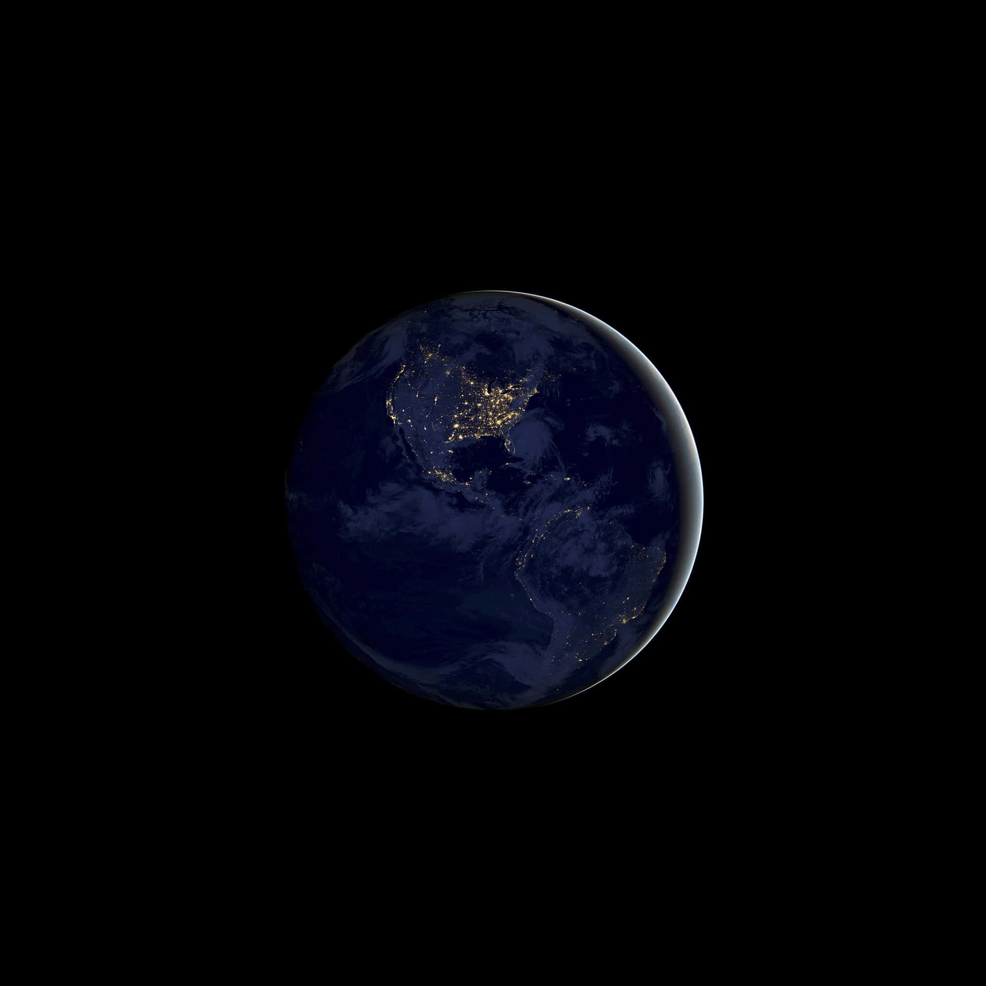 Planet Earth Nighttime Background