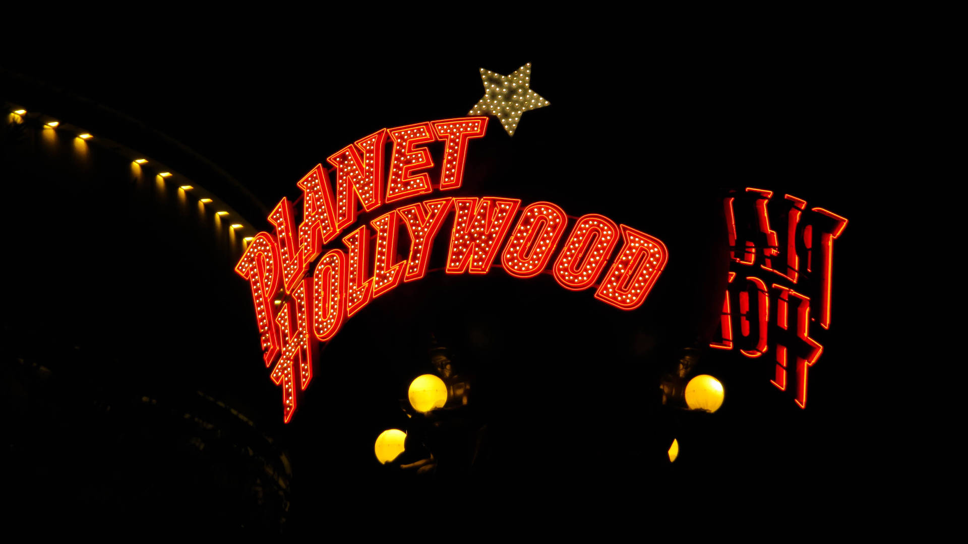 Planet Hollywood Signage Background