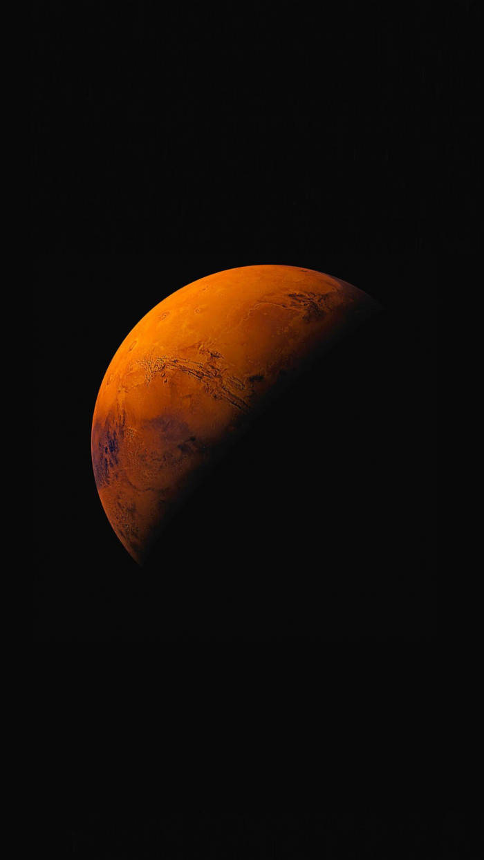 Planet Mars Iphone Ios 10 Background