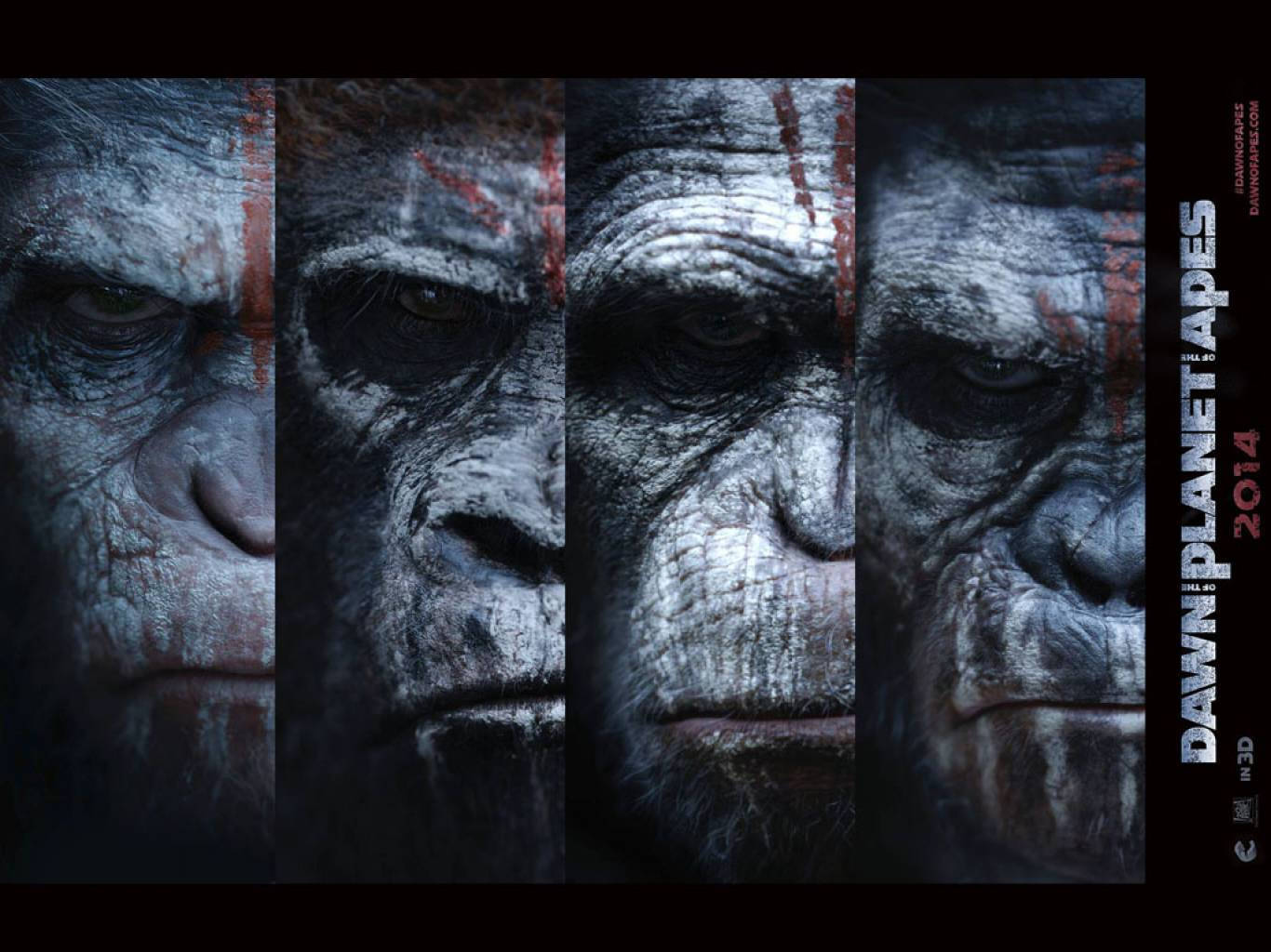 Planet Of The Apes Trilogy Poster Background