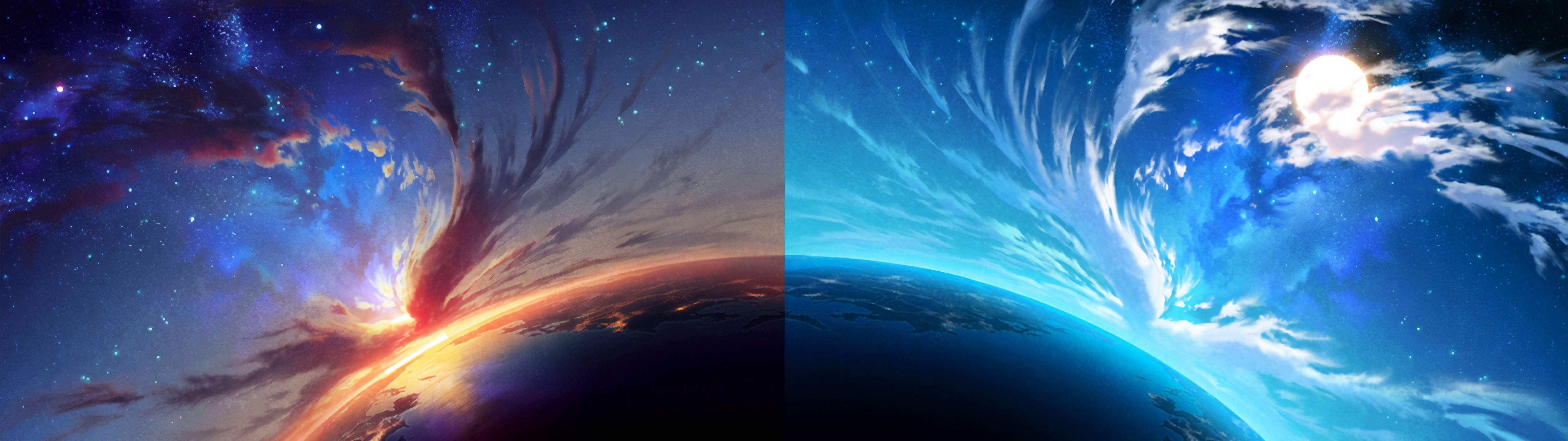 Planet Time Zones Background
