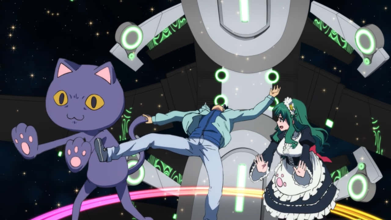 Planet_ With_ Anime_ Space_ Adventure_ Scene Background