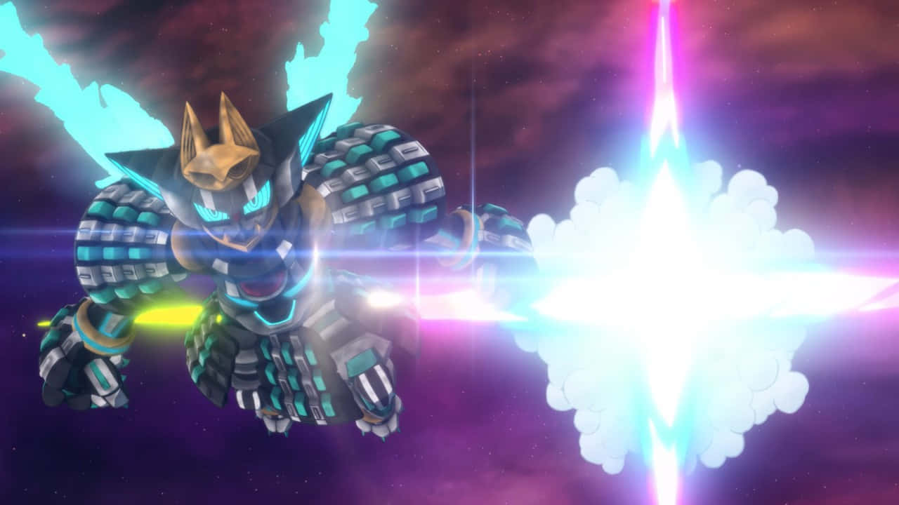 Planet_ With_ Mecha_ Battle_ Scene