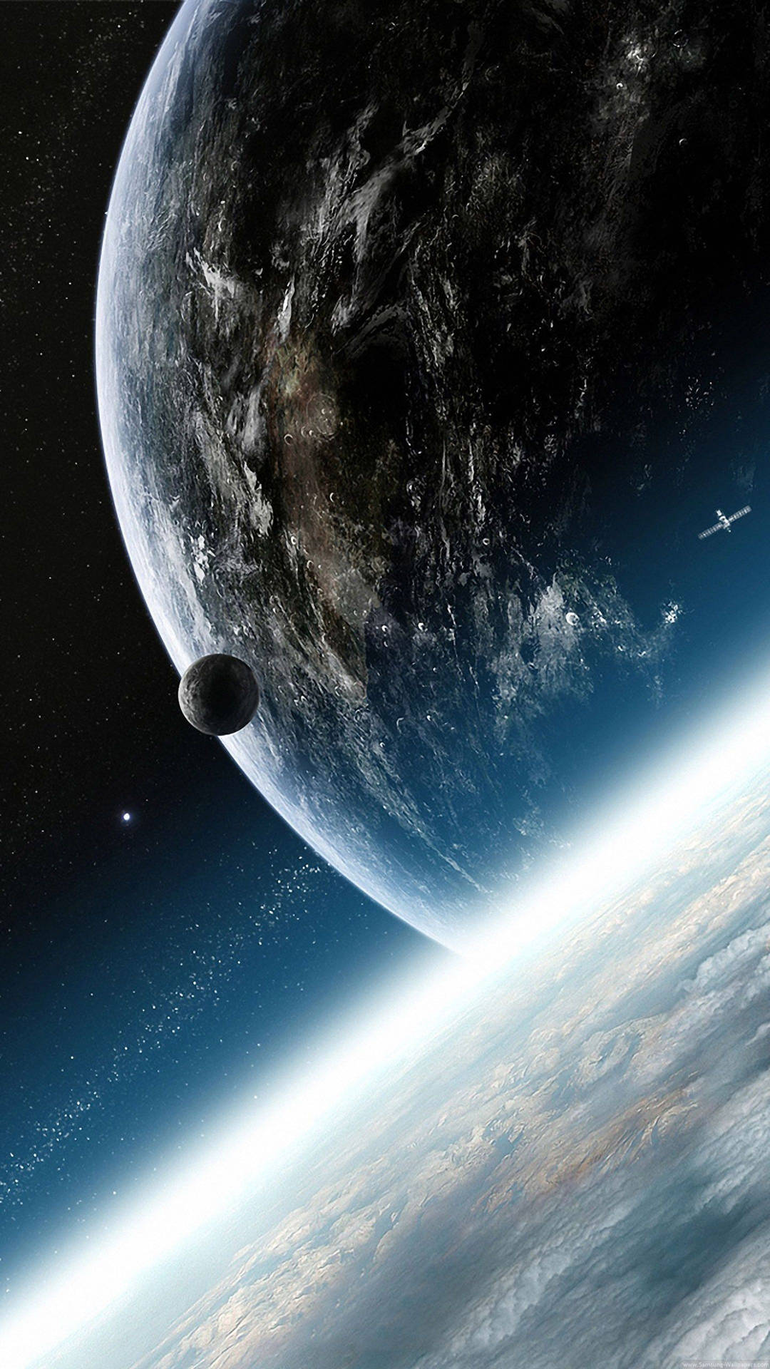 Planets From Space 4k Phone Background