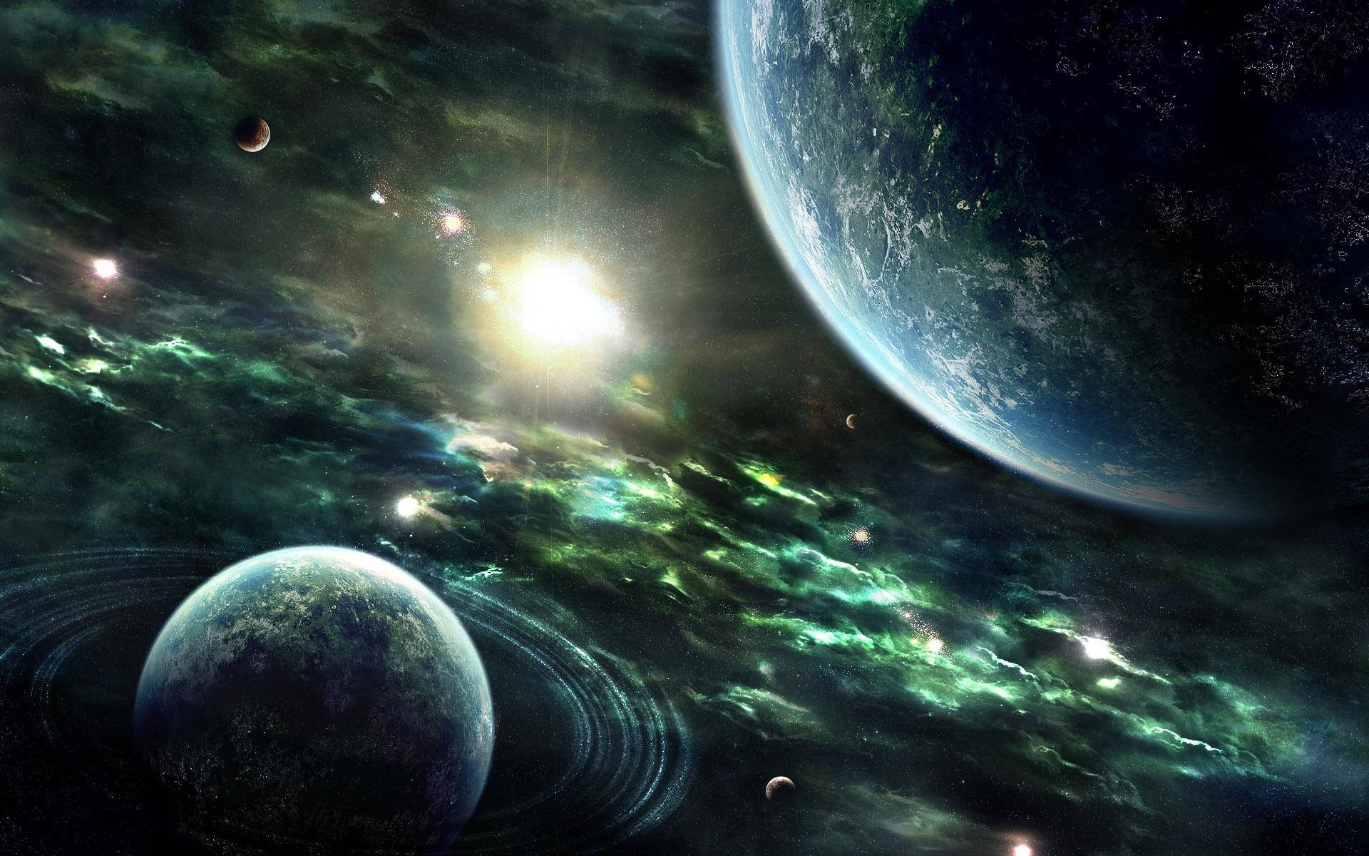 Planets In Space Best Desktop Background