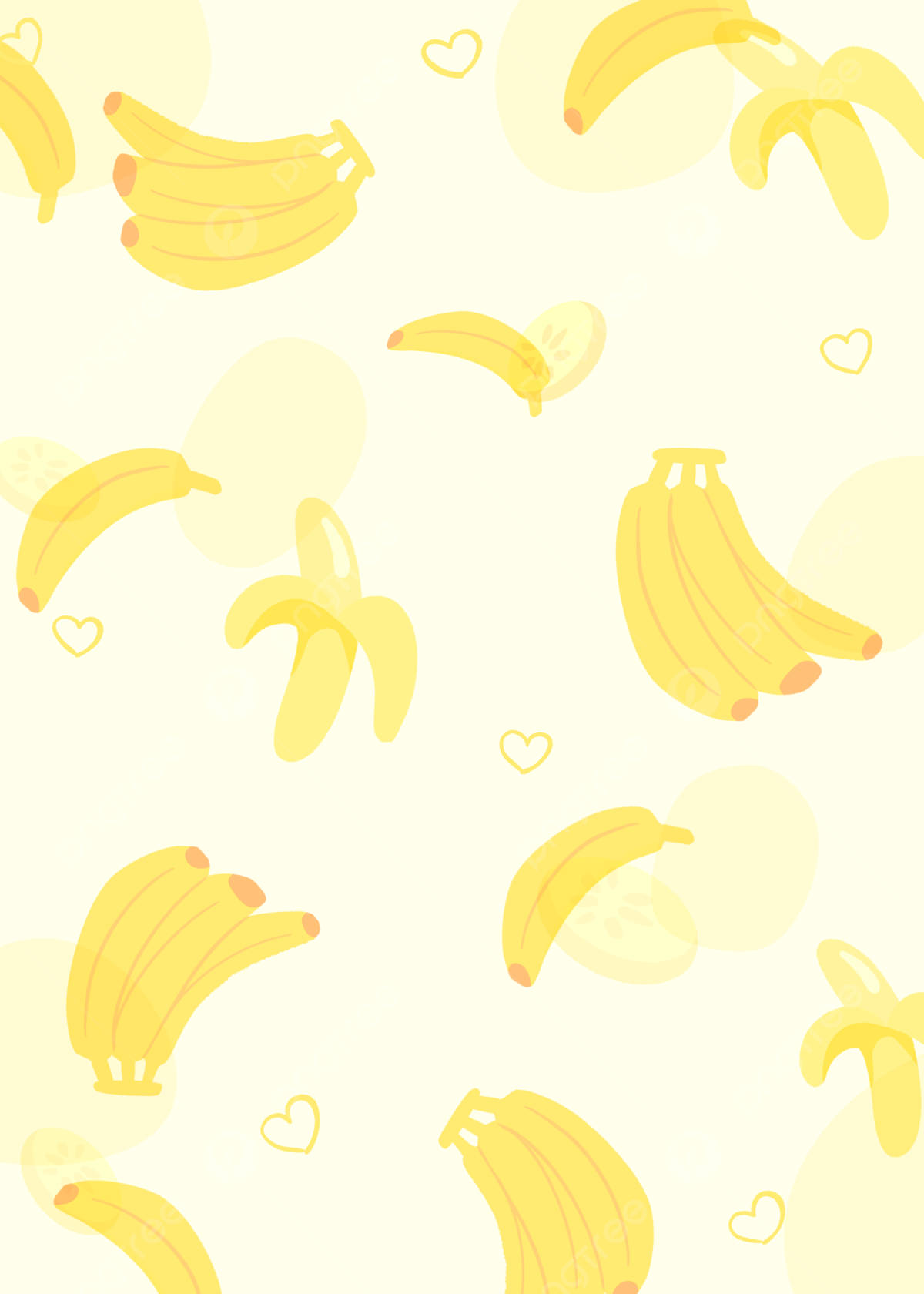 Plantain Cartoon Art Background